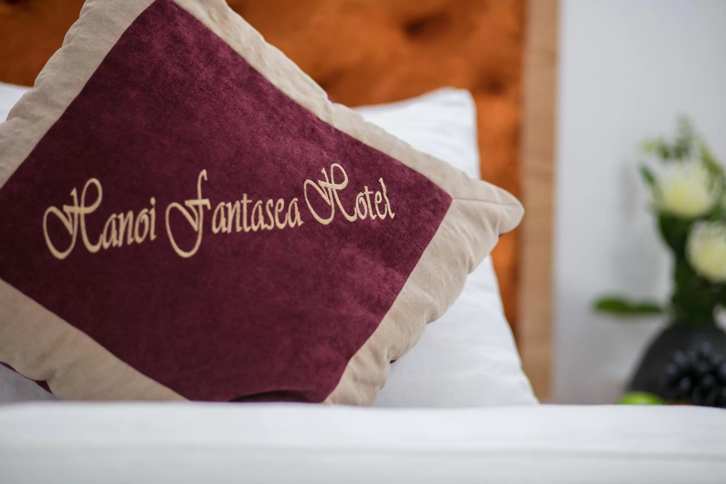 Decorative detail, Bed in Hanoi Fantasea Hotel