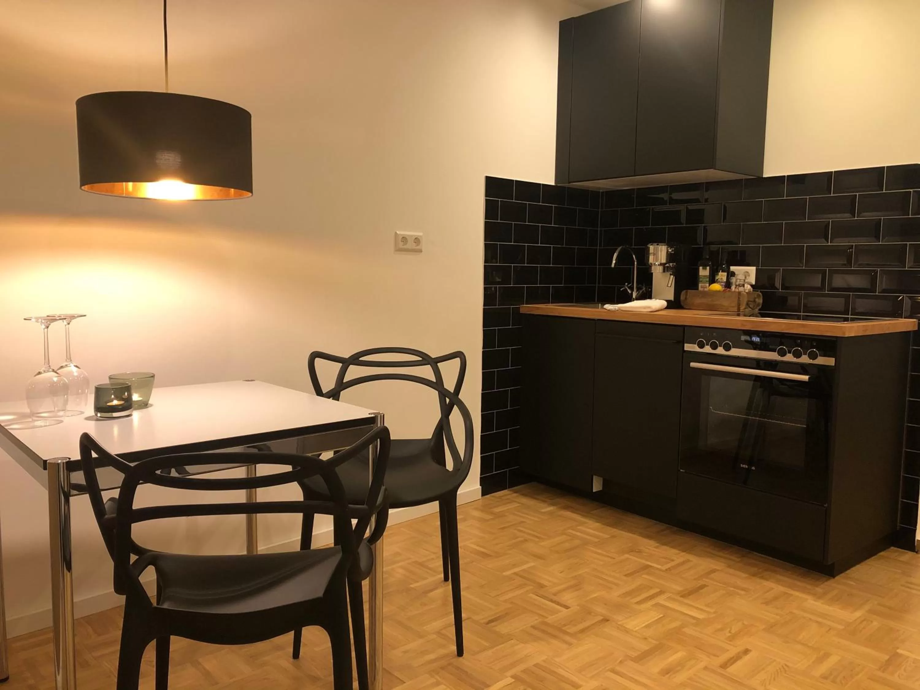 Kitchen or kitchenette in der Gänsbühl auf der Stadtmauer