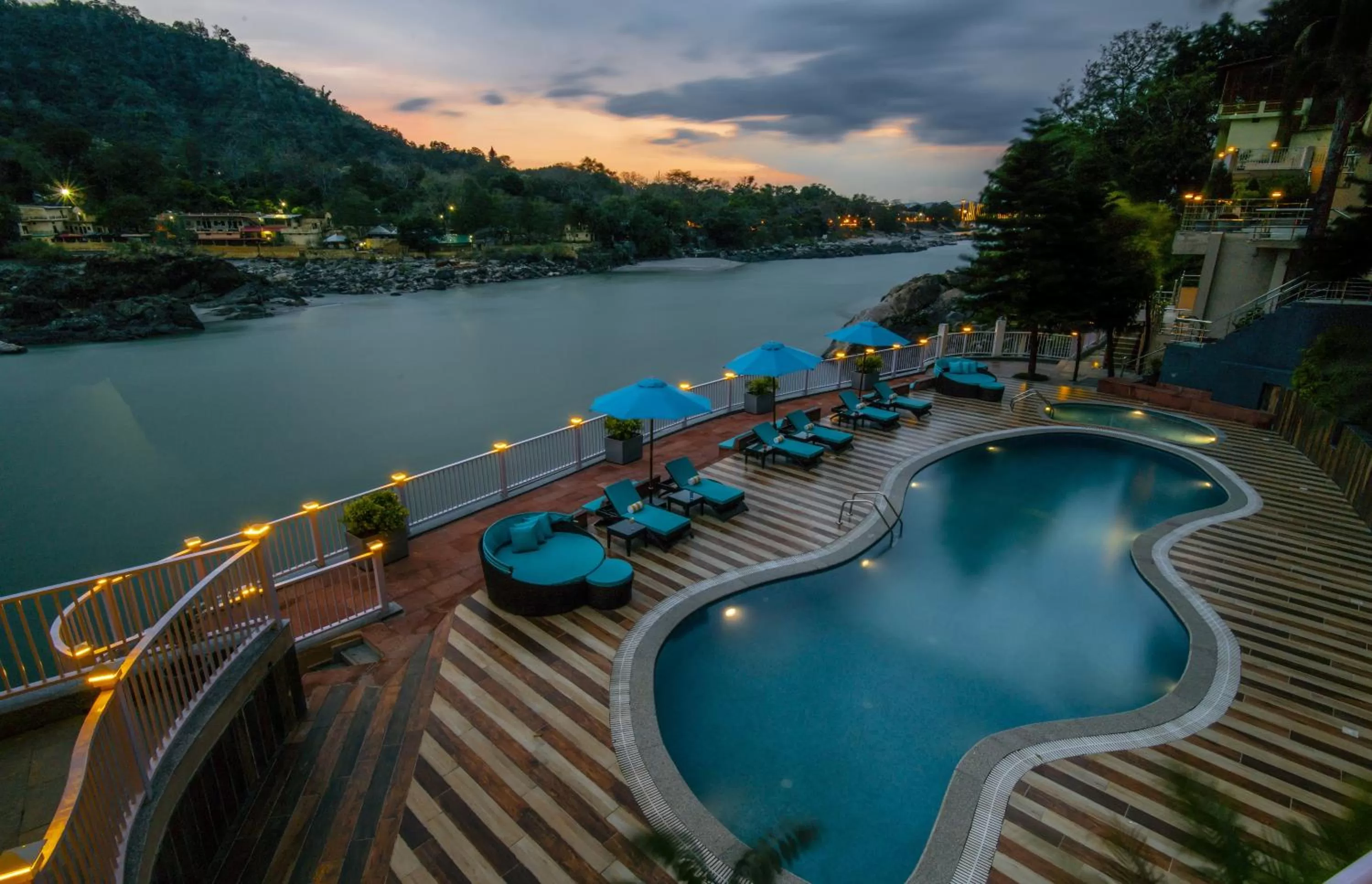 Swimming pool in Lemon Tree Premier, Rishikesh