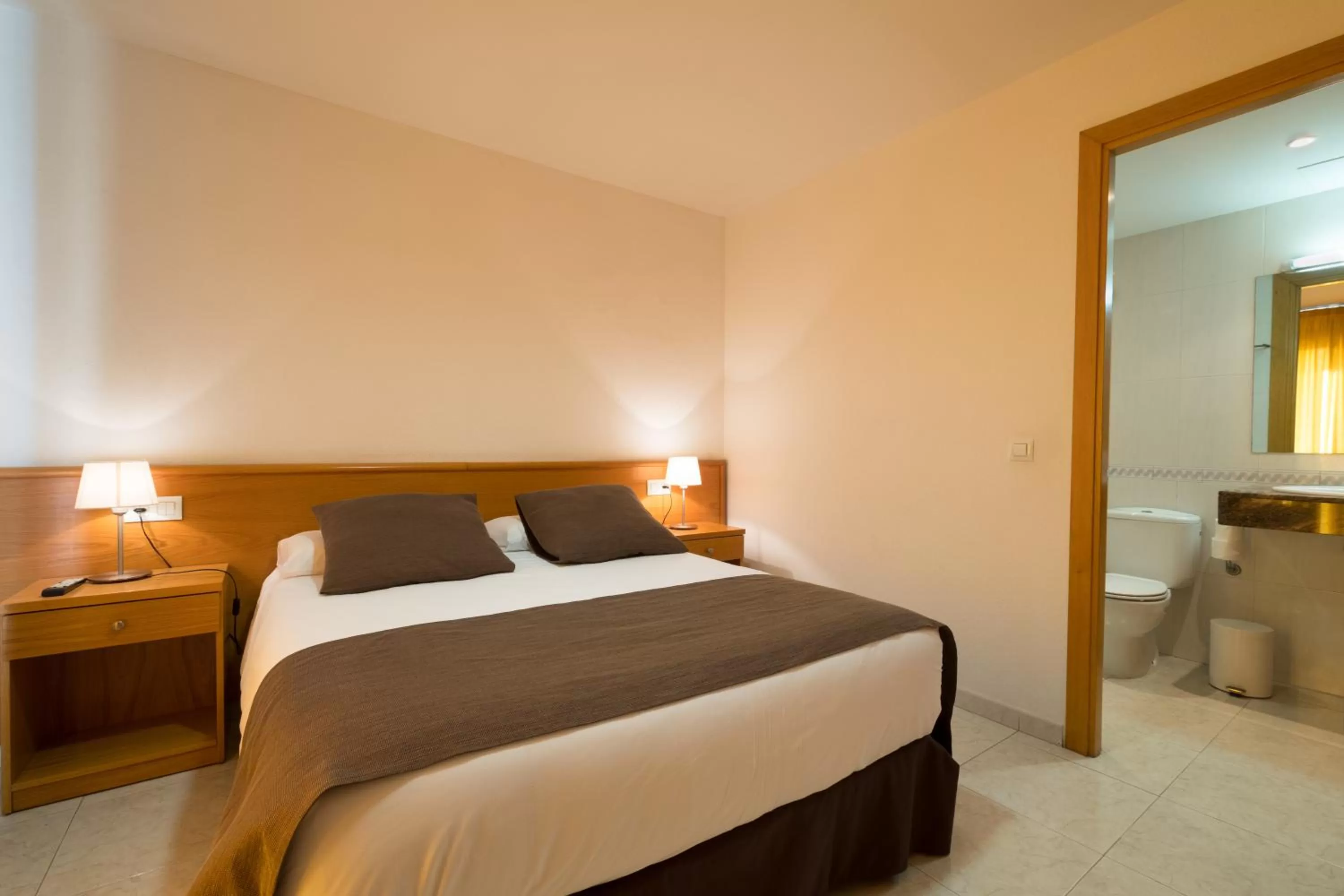 Bed in Hotel Alta Garrotxa