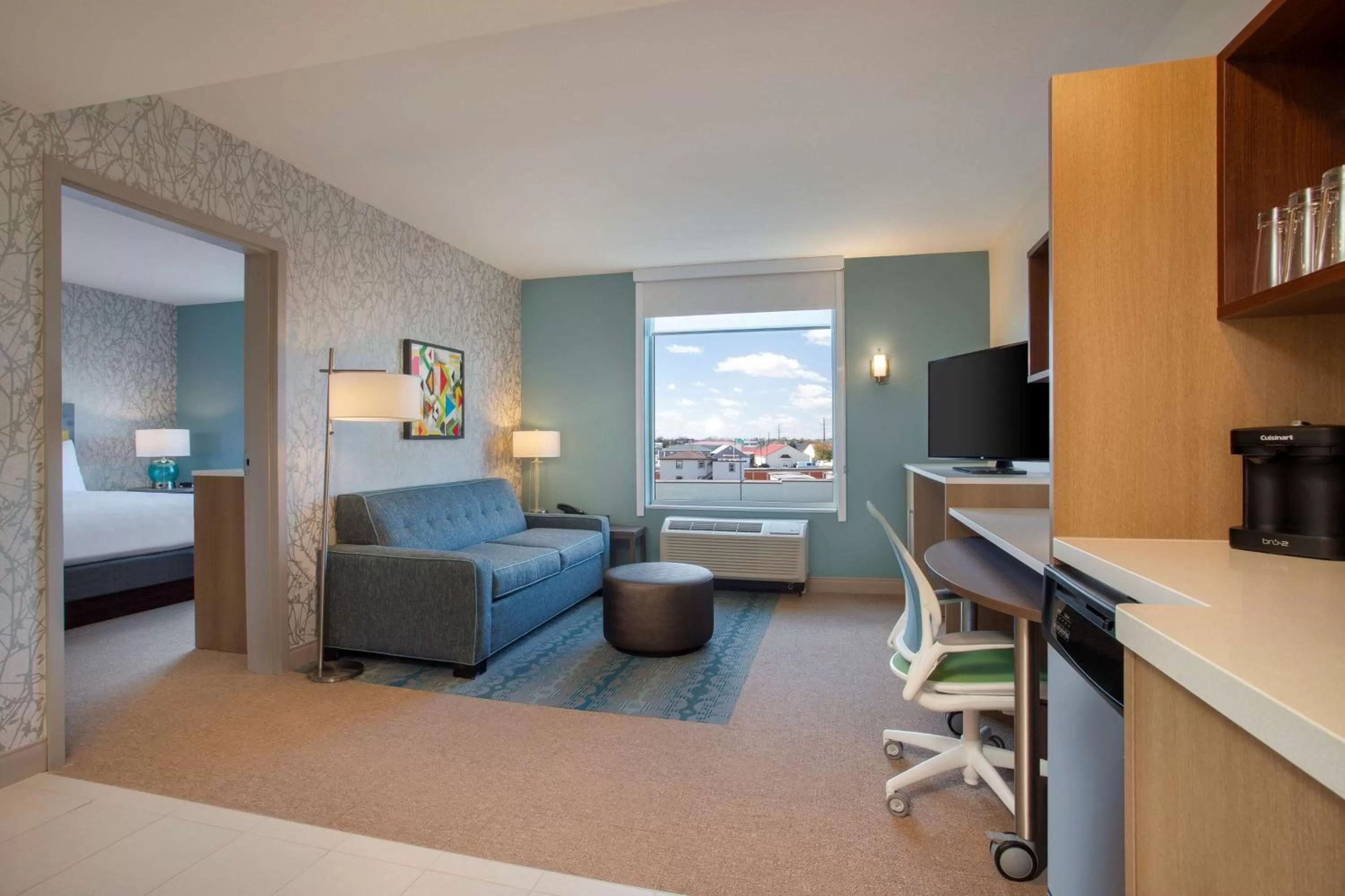 TV and multimedia, Bed in Home2 Suites By Hilton Lewes Rehoboth Beach
