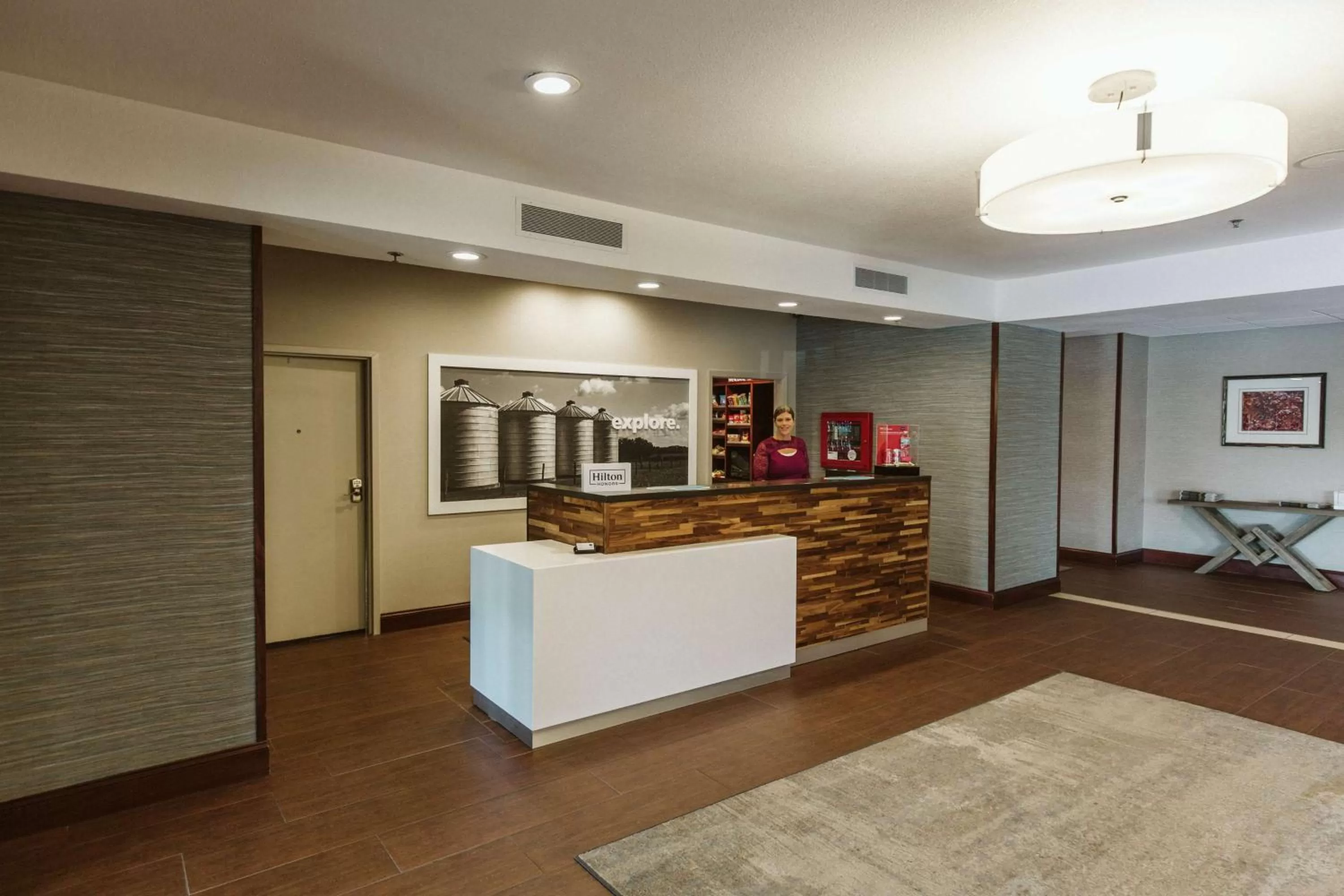 Lobby or reception in Hampton Inn Bismarck