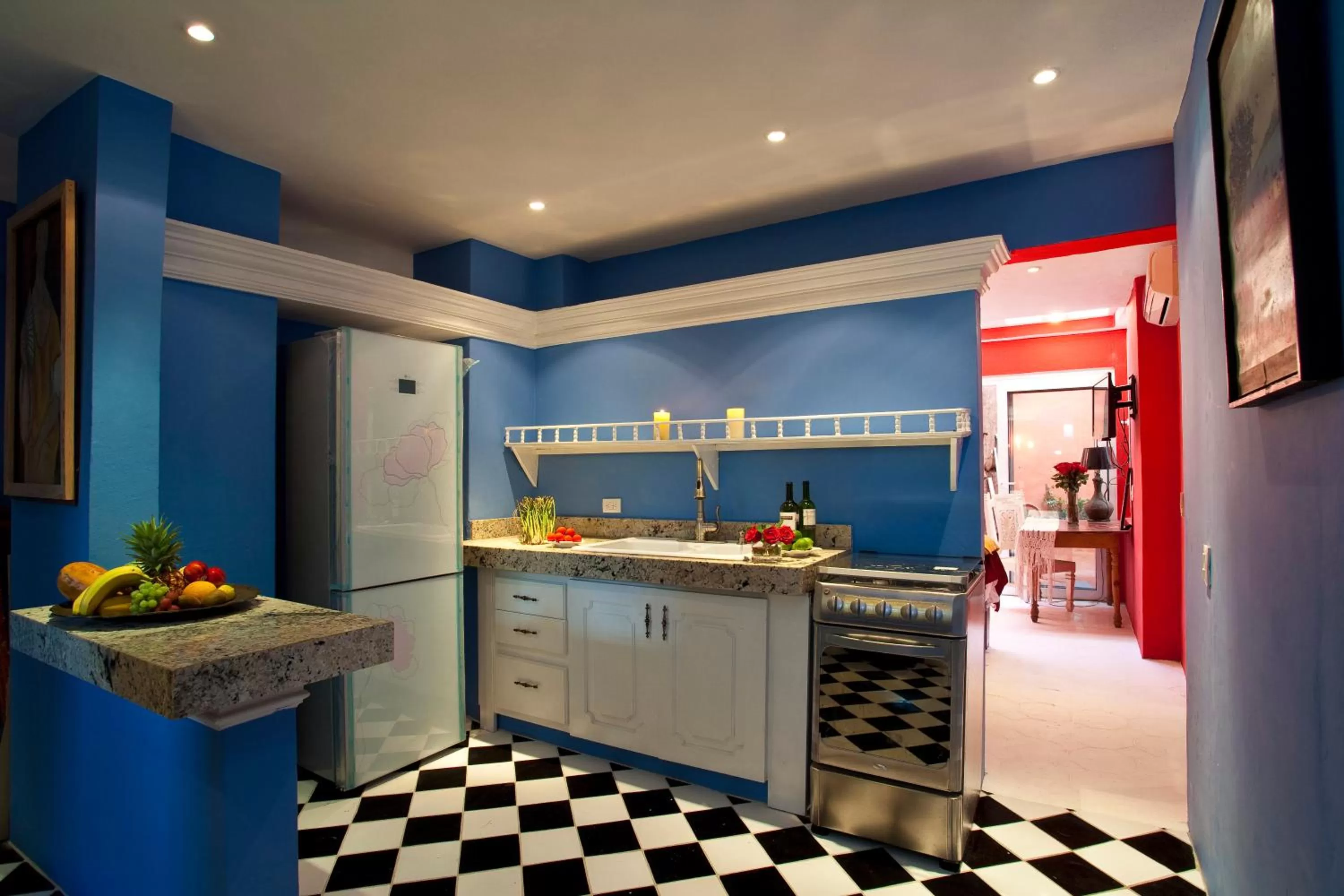 Kitchen or kitchenette in Hotel Boutique Rivera Del Rio