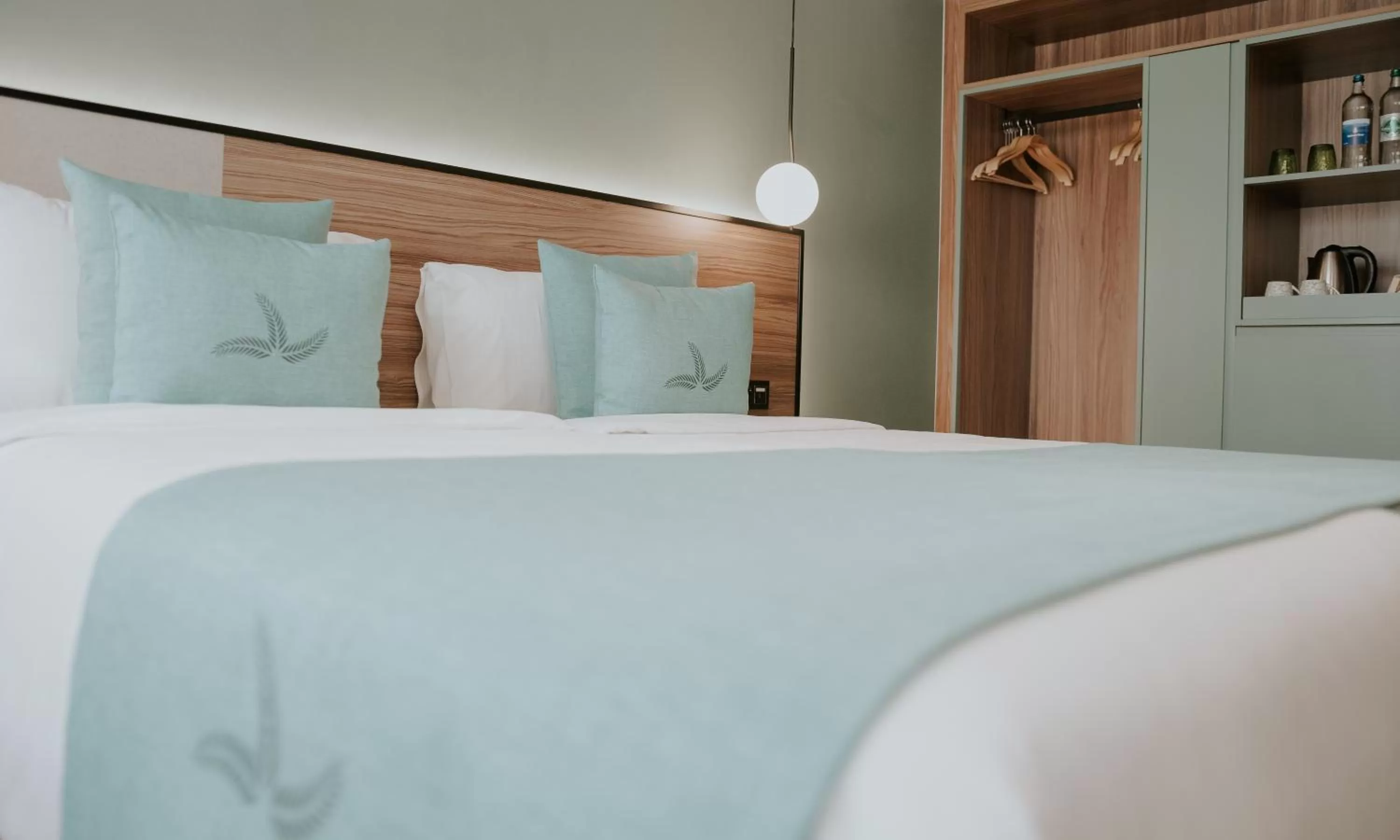 Bed in Catalina Plaza Hotel Sostenible