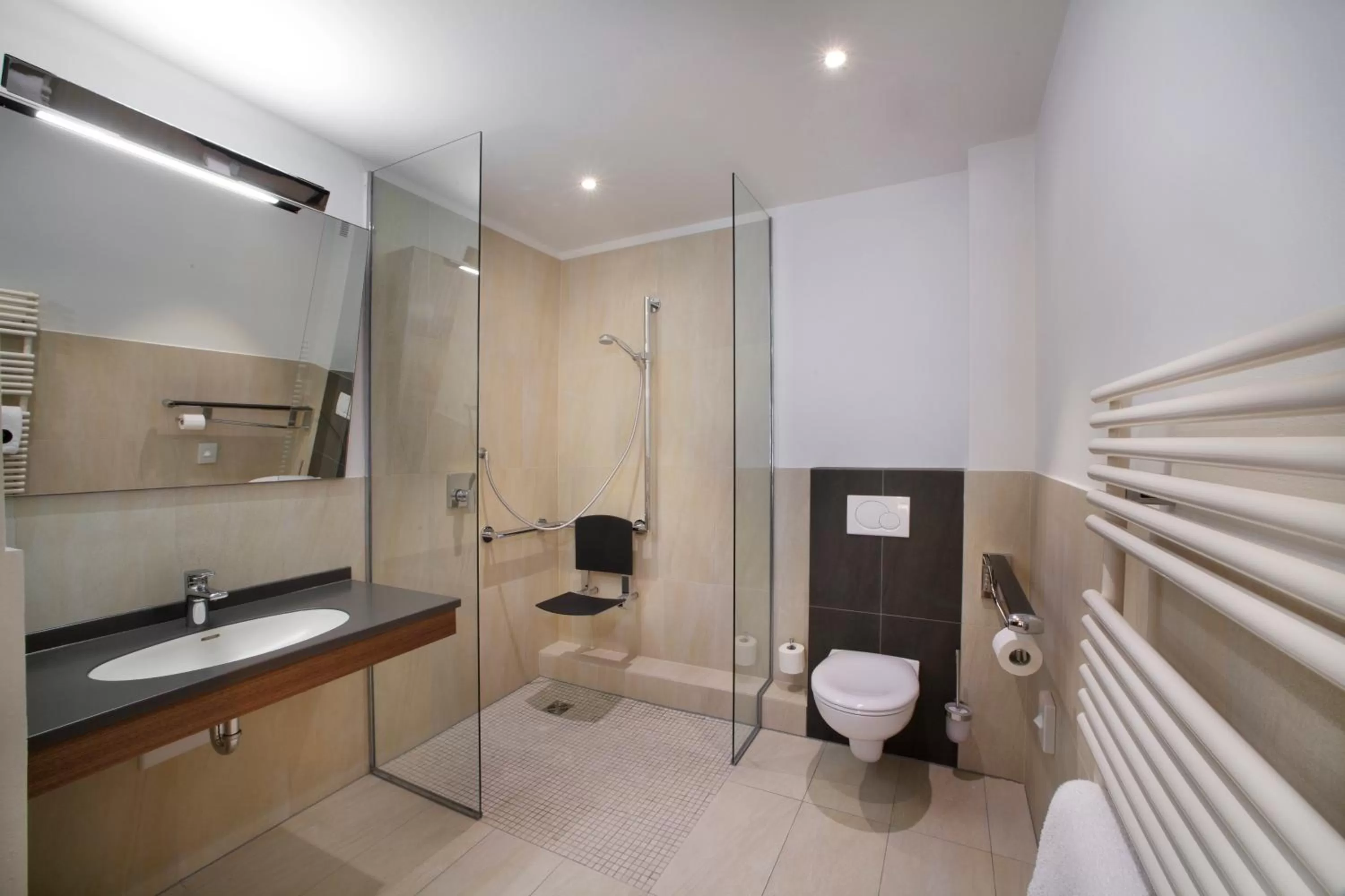 Shower in Hotel Greinwald