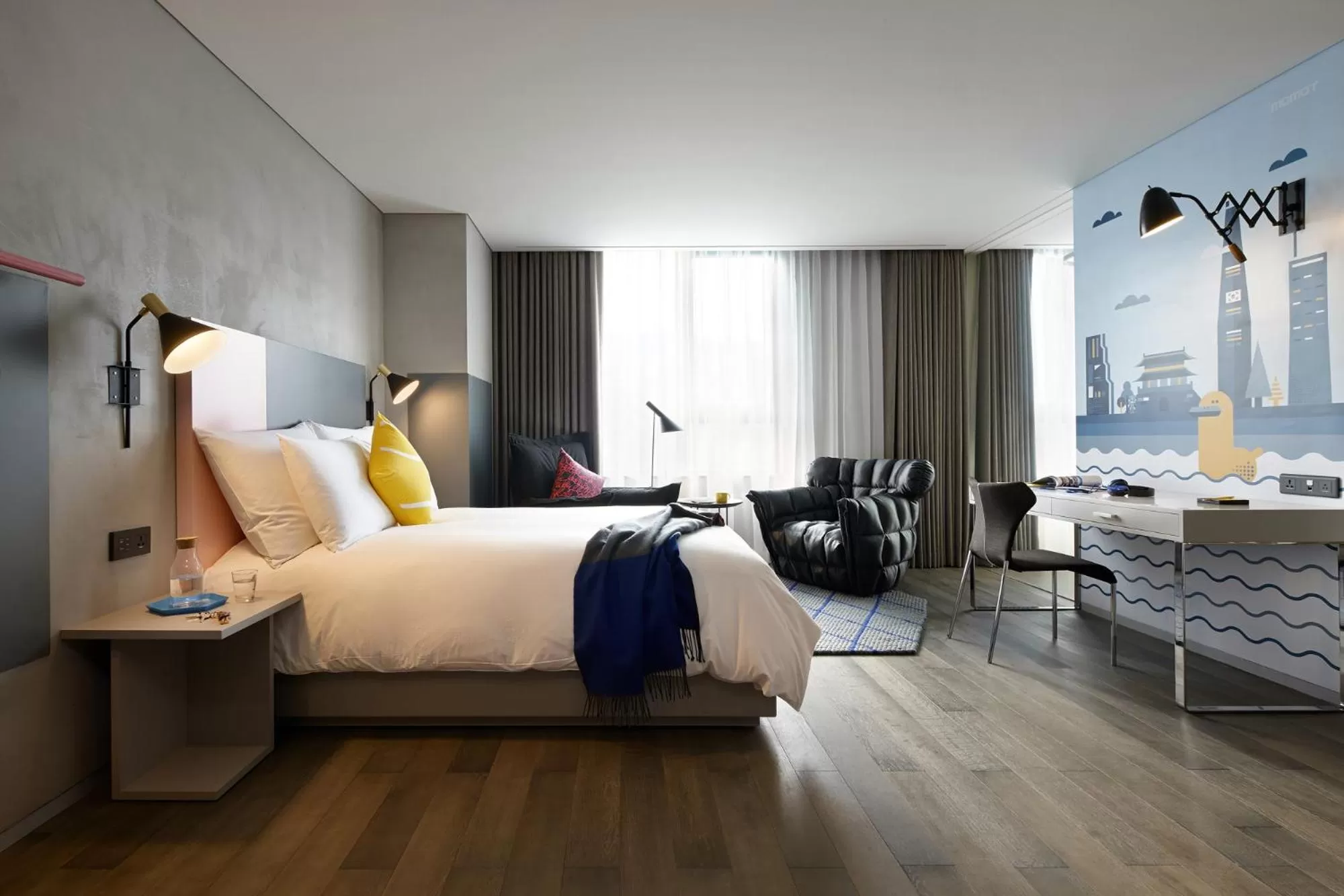 Bedroom, Bed in L7 MYEONGDONG by LOTTE HOTELS