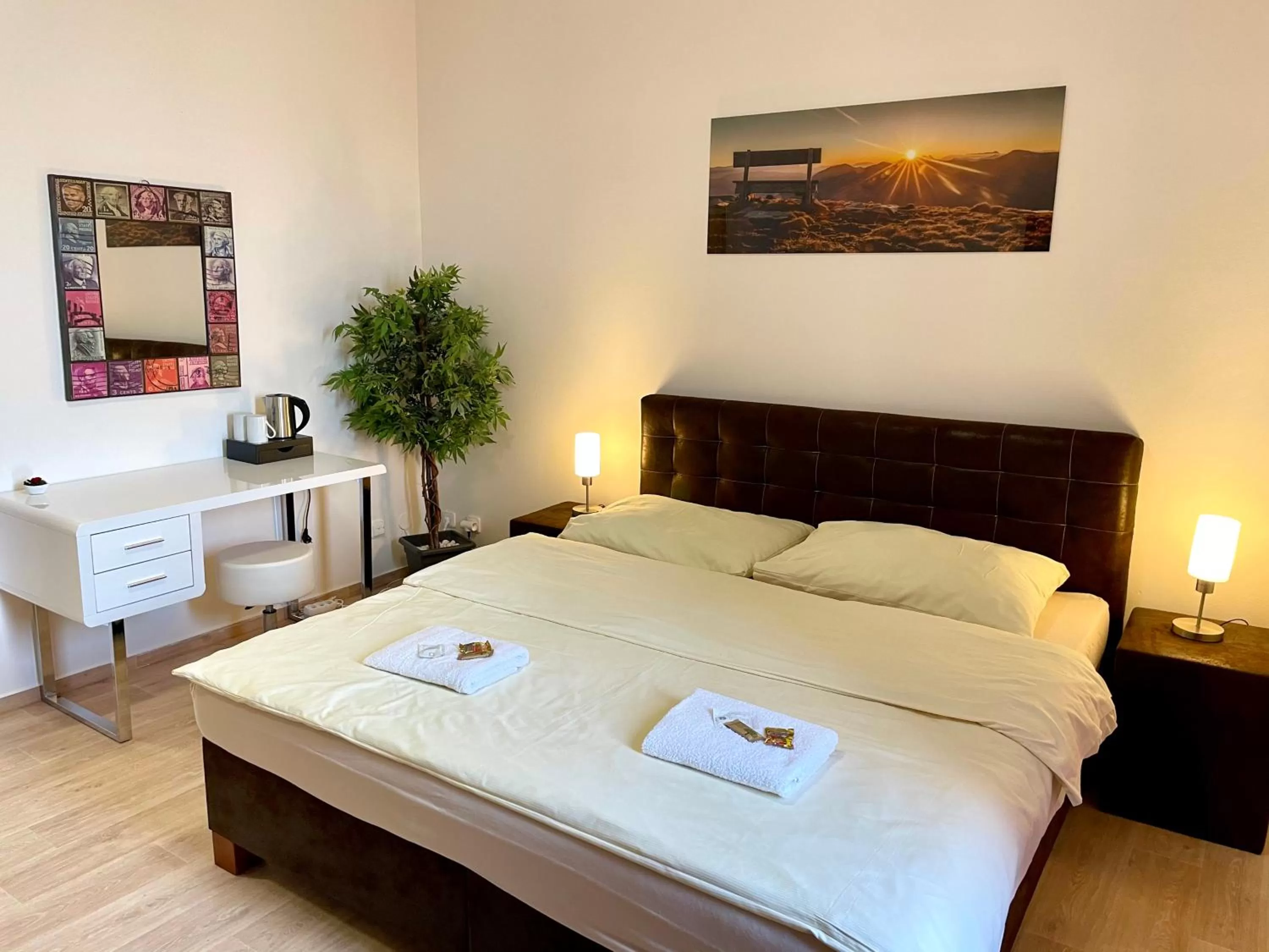 Bed in Hotel Stará Pošta