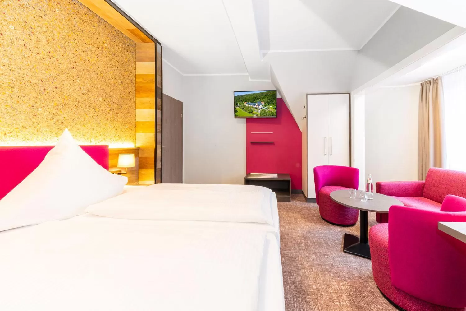 Photo of the whole room, Bed in Hotel Waldmühle