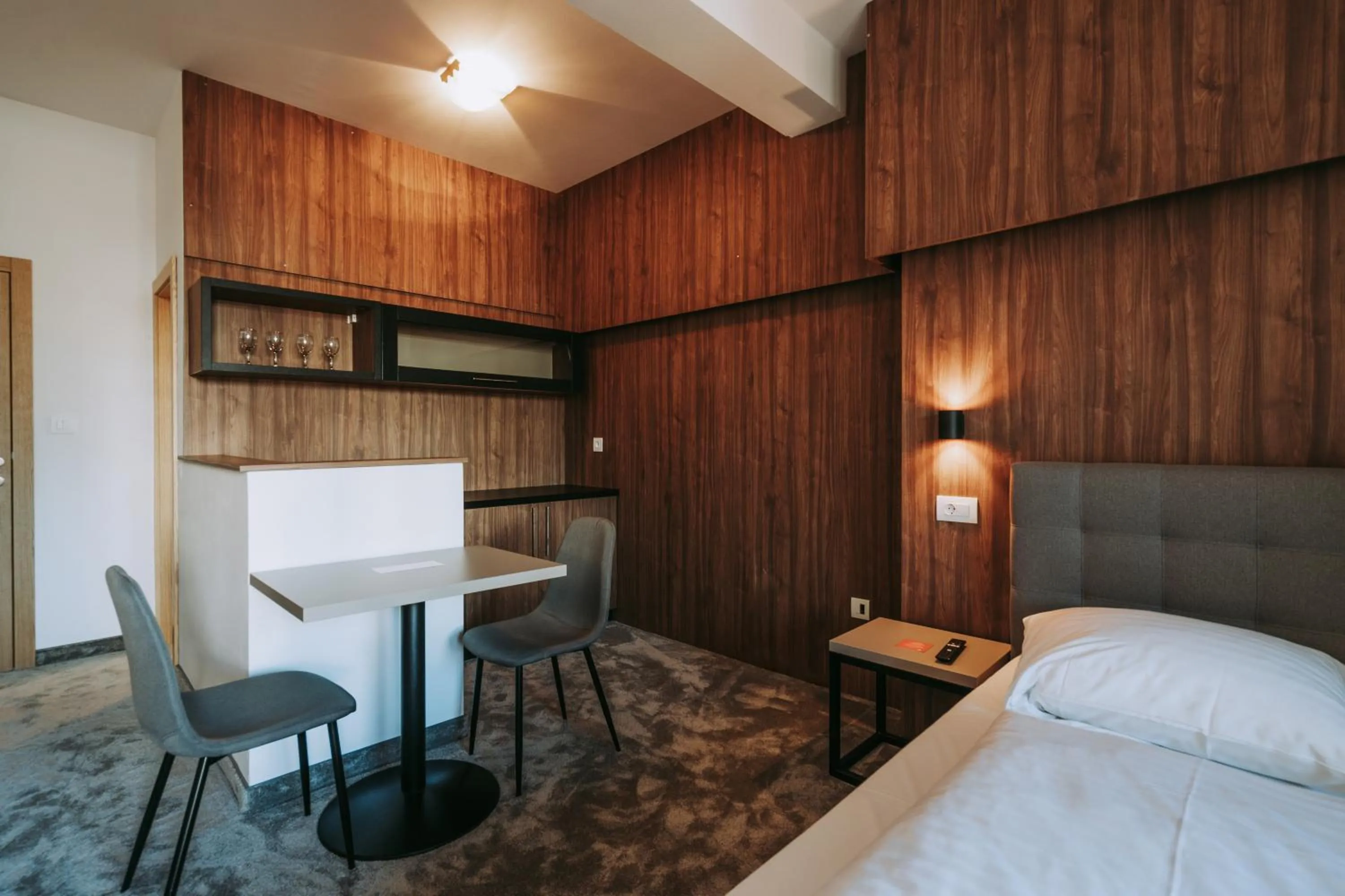 Bed in Hotel Sliško