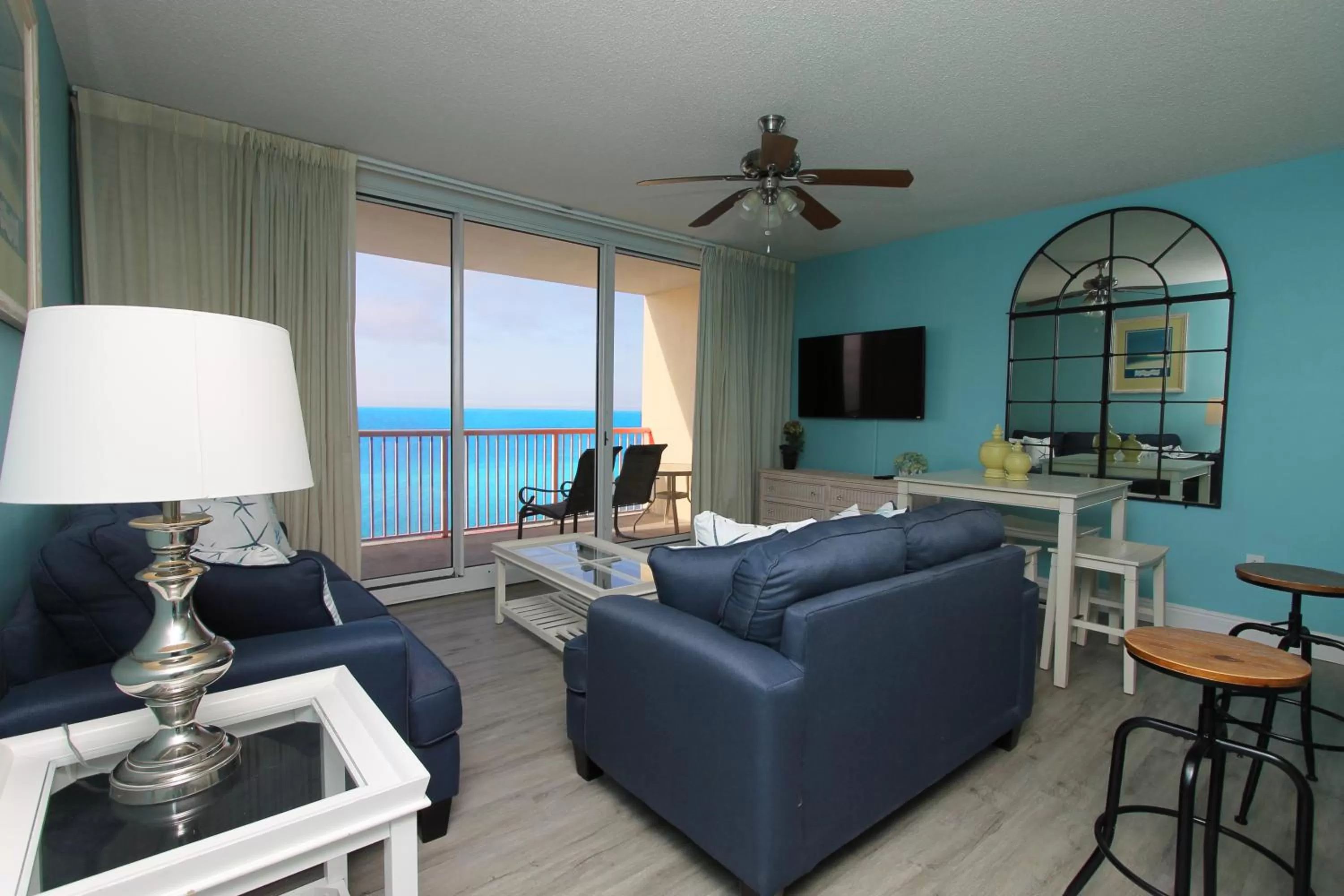 Living room, Seating Area in Majestic Beach Resort, Panama City Beach, Fl