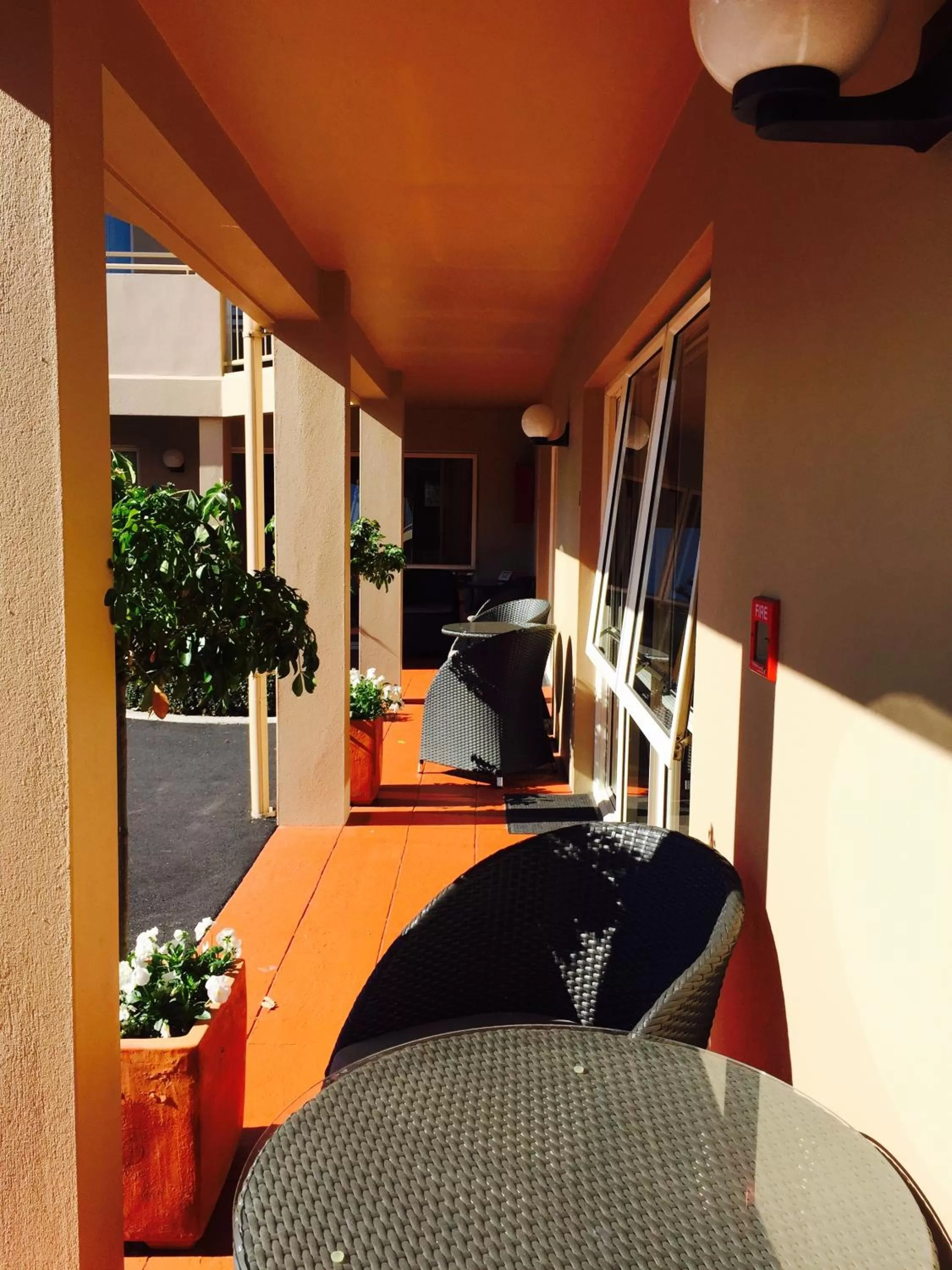 Balcony/Terrace in Tuscana Motor Lodge