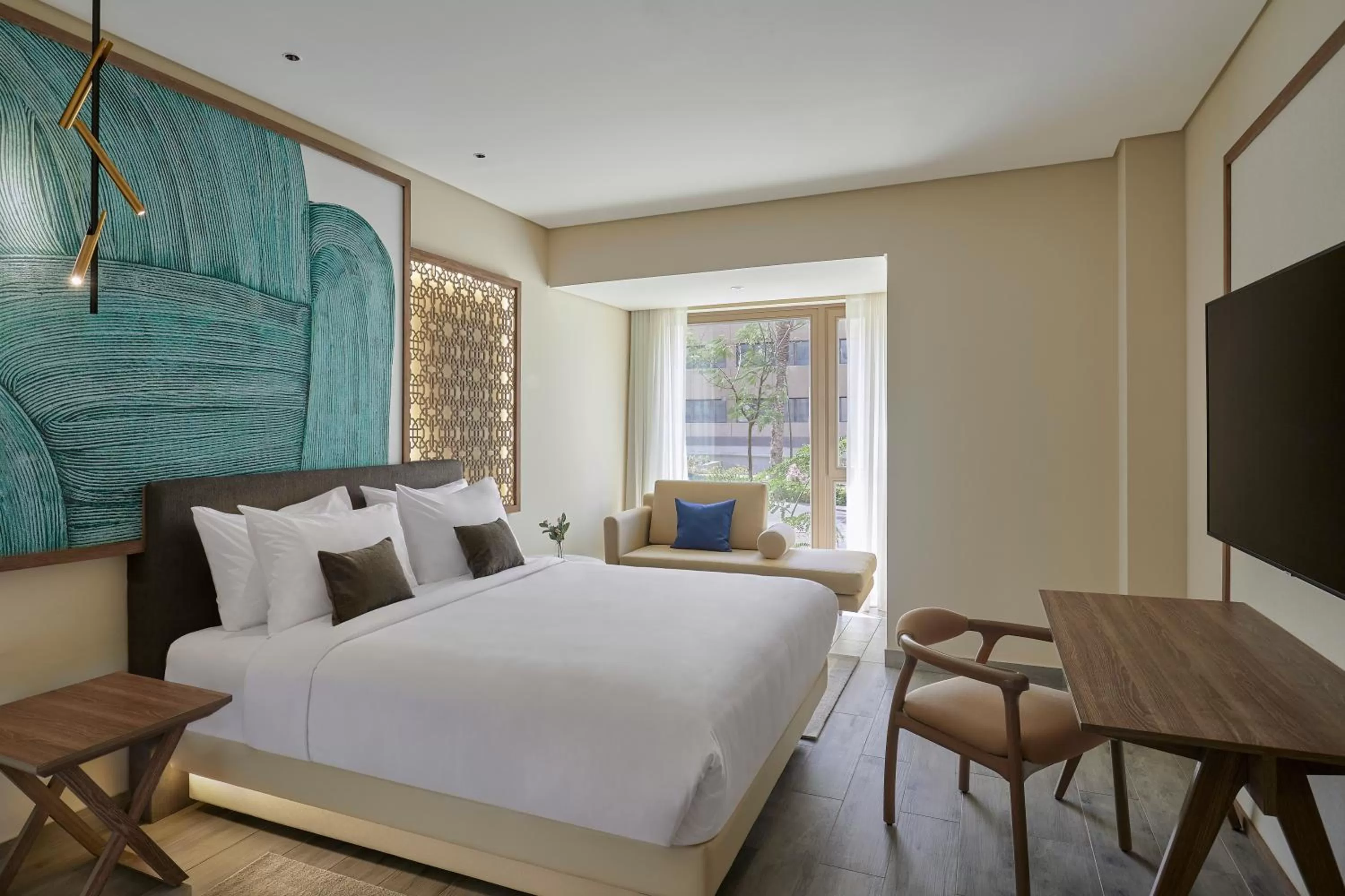 Bed in Hyatt Regency Cairo West