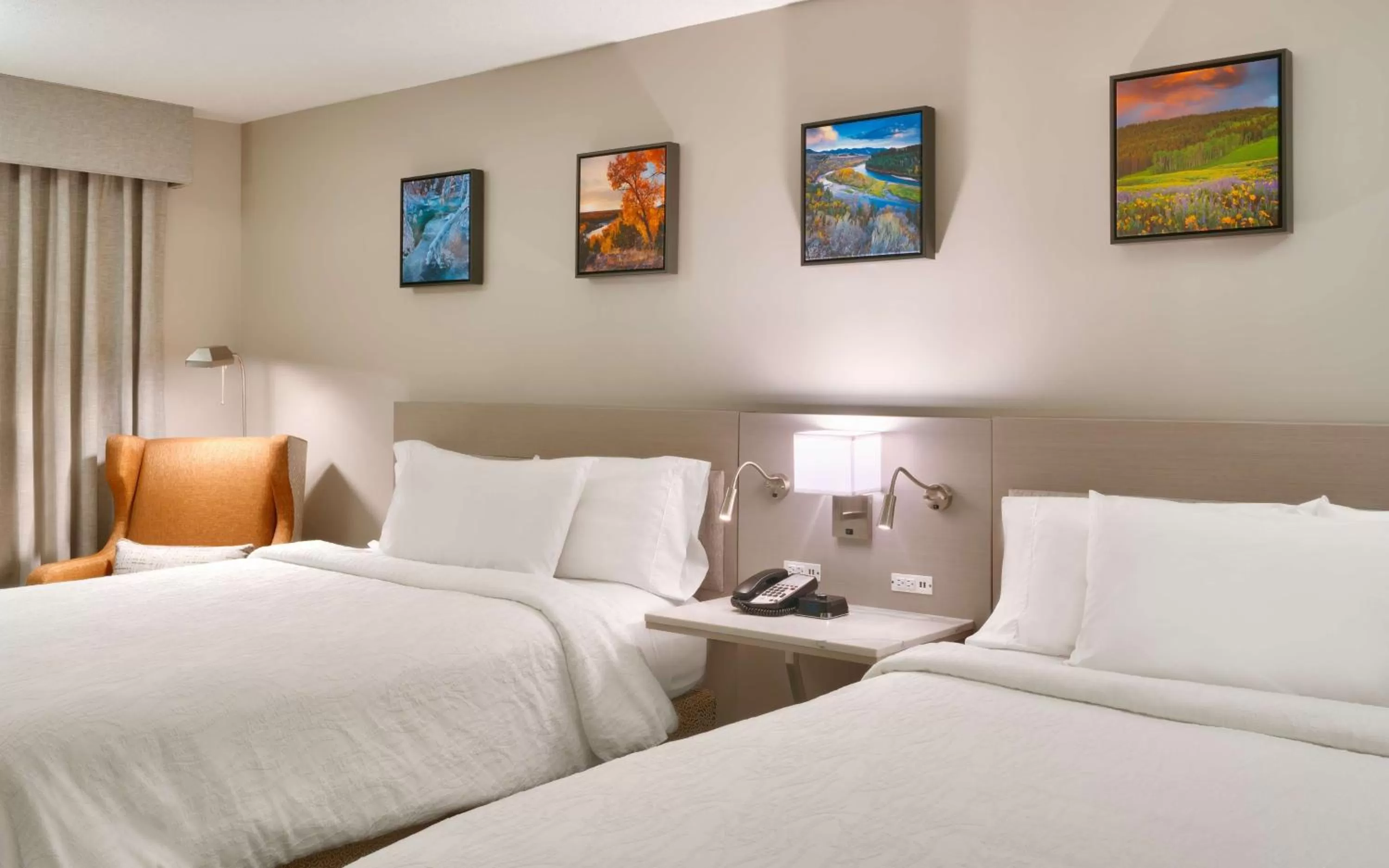 Bed in Hilton Garden Inn Idaho Falls