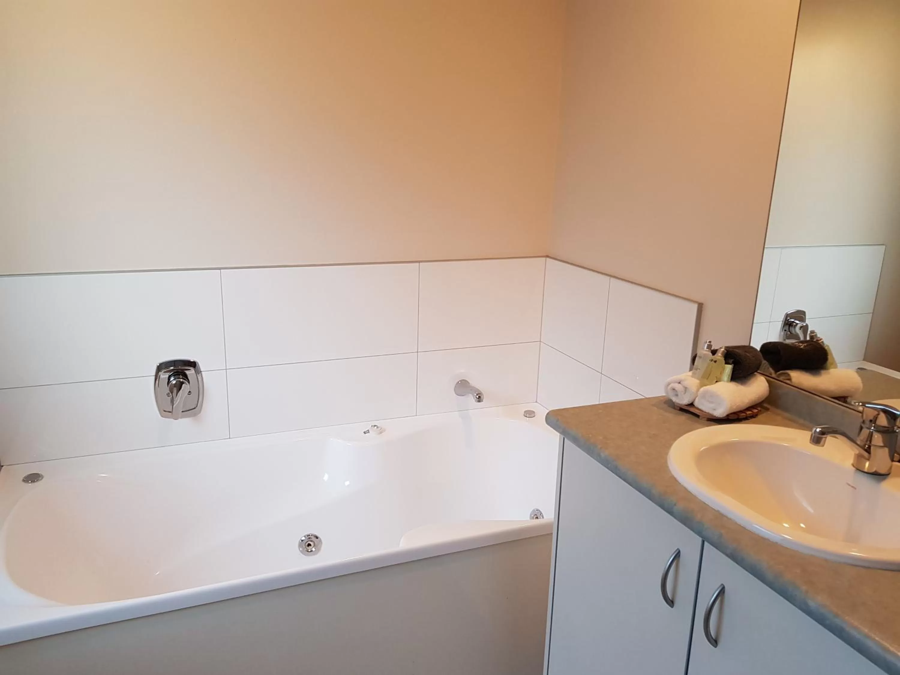 Bathroom in Portmans Motor Lodge