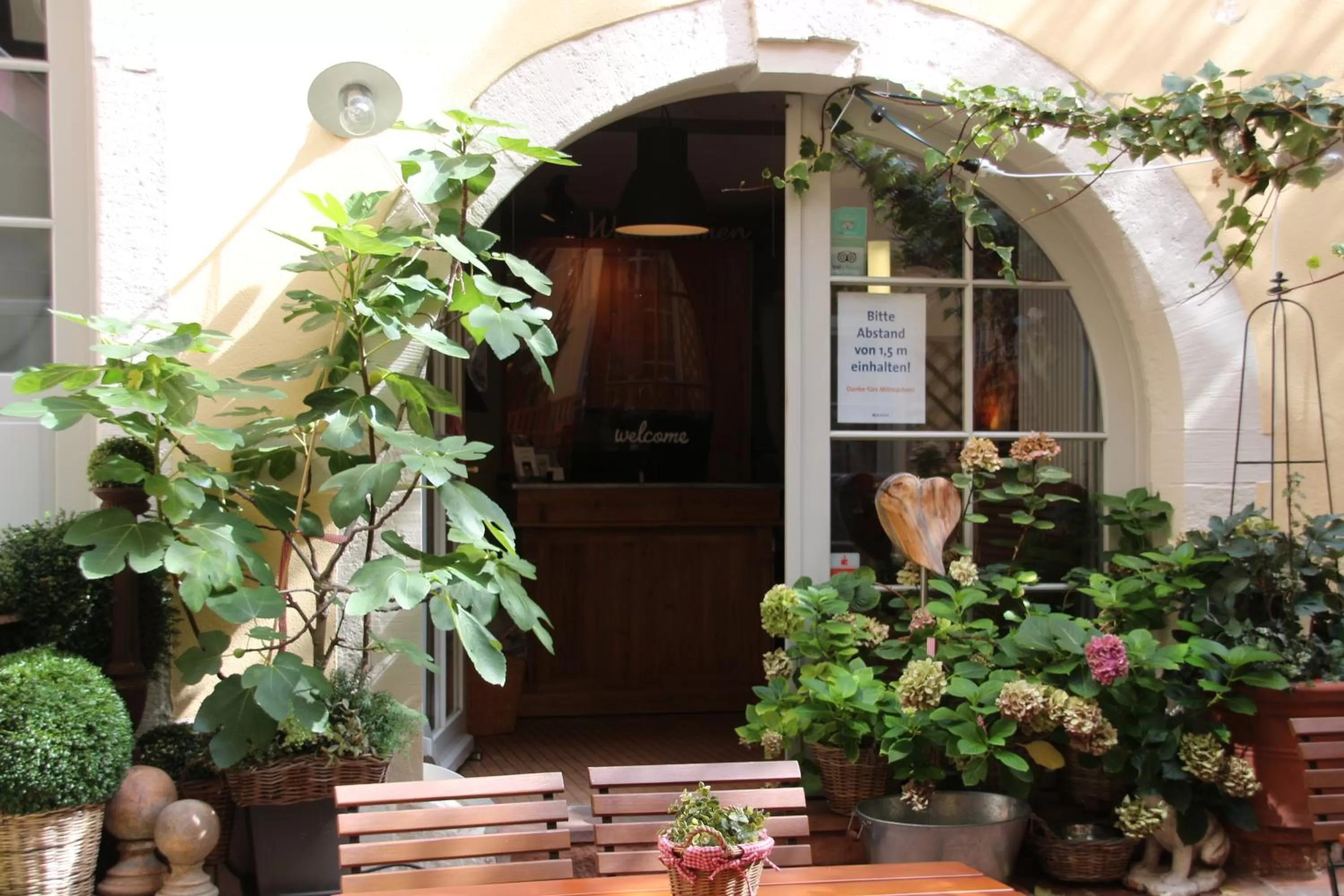 Patio in Hotel Zur Alten Brücke