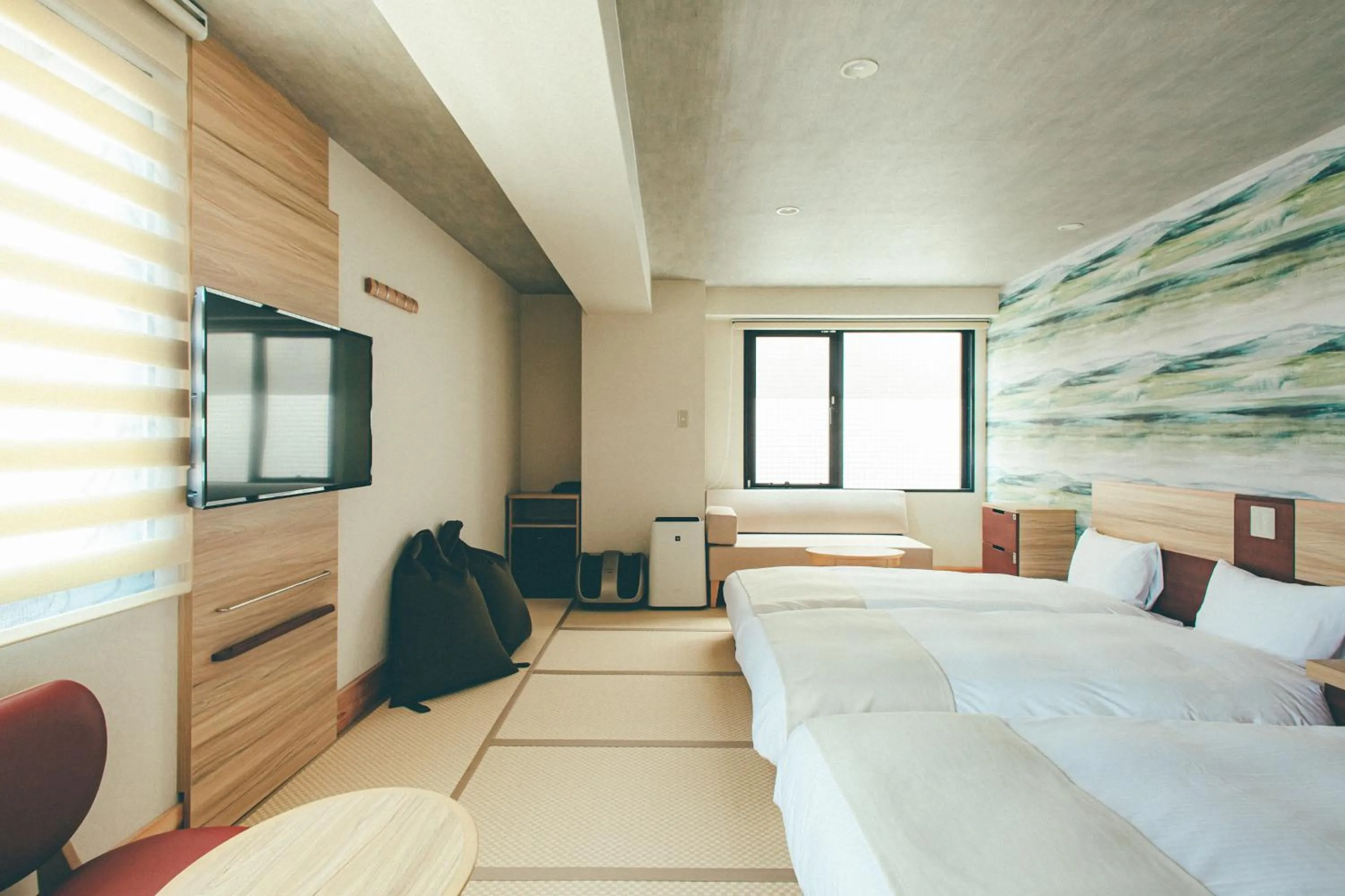 Bed in Kyonoyado Kiyomizu Gojo Kuretakeso