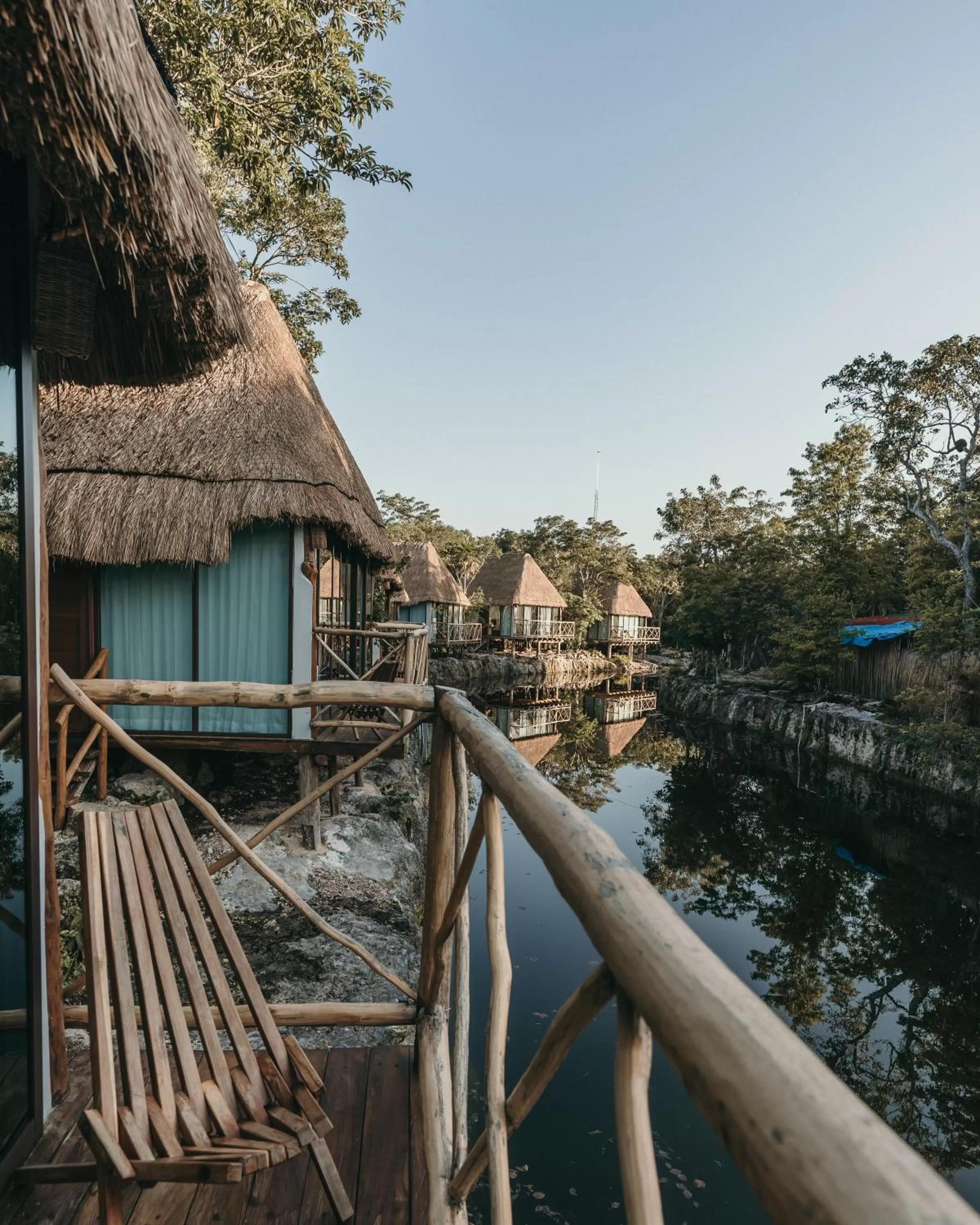 Balcony/Terrace in Zamna eco-lodge Tulum