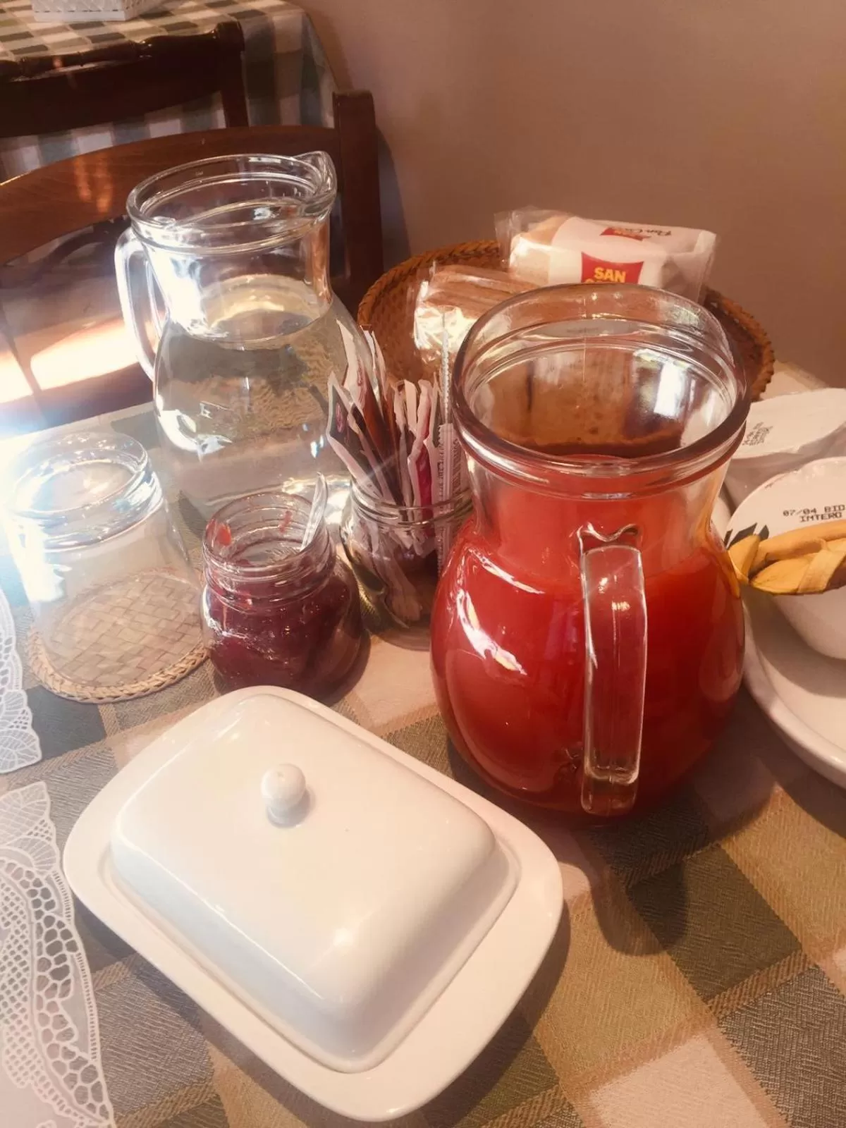 Food and drinks in La Casa di Zoe al borgo