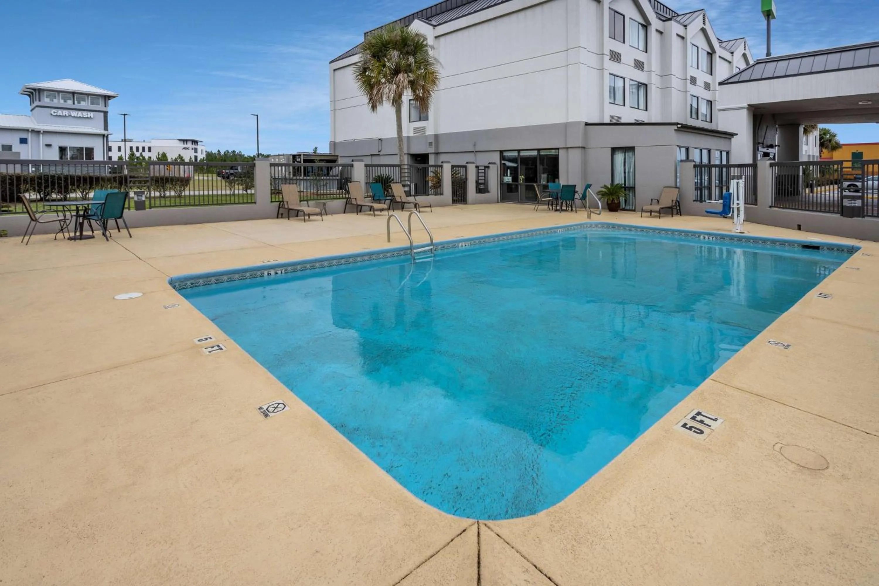 Pool view in Baymont by Wyndham Saraland