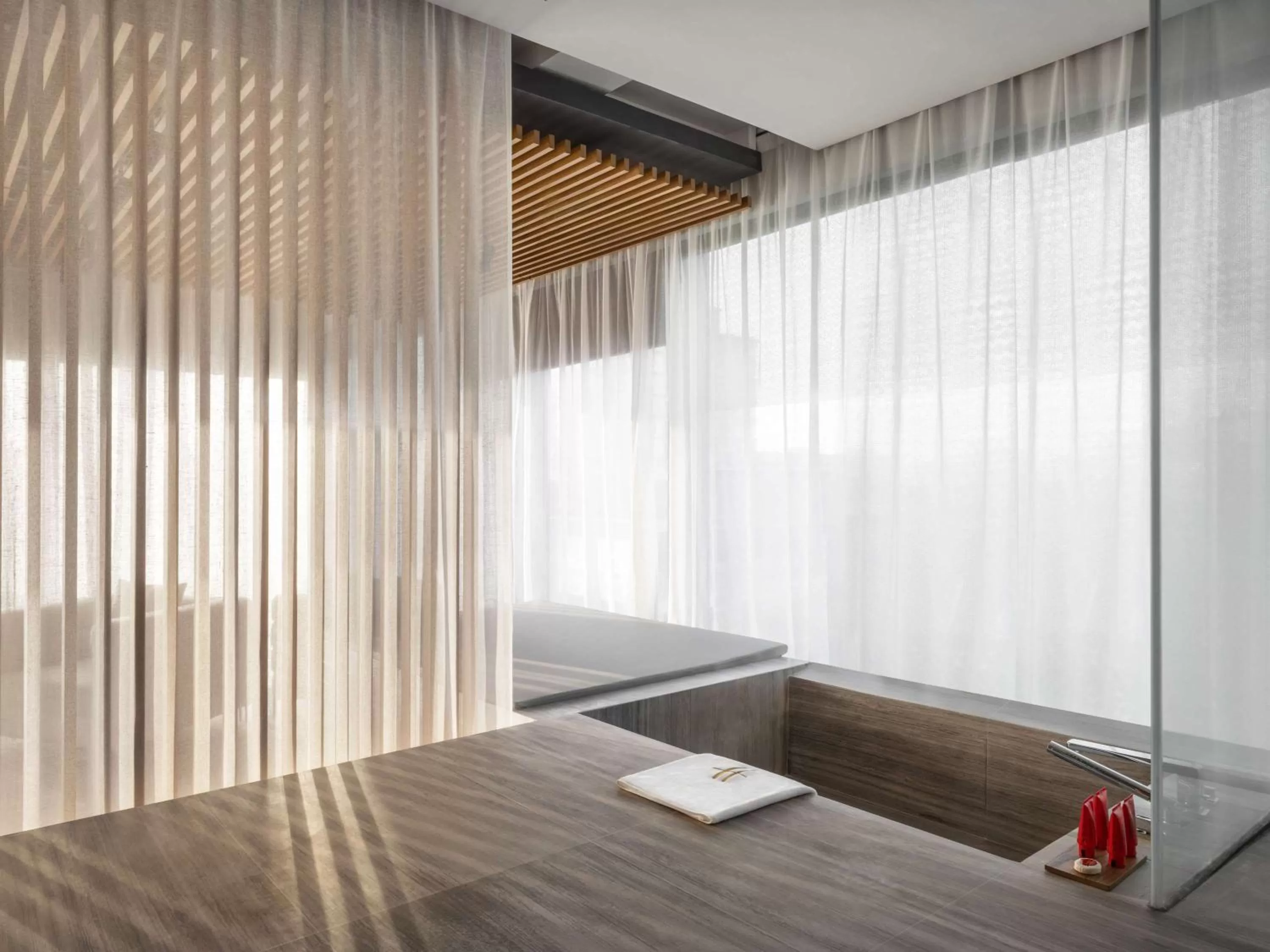 Bathroom, TV/Entertainment Center in The Opposite House