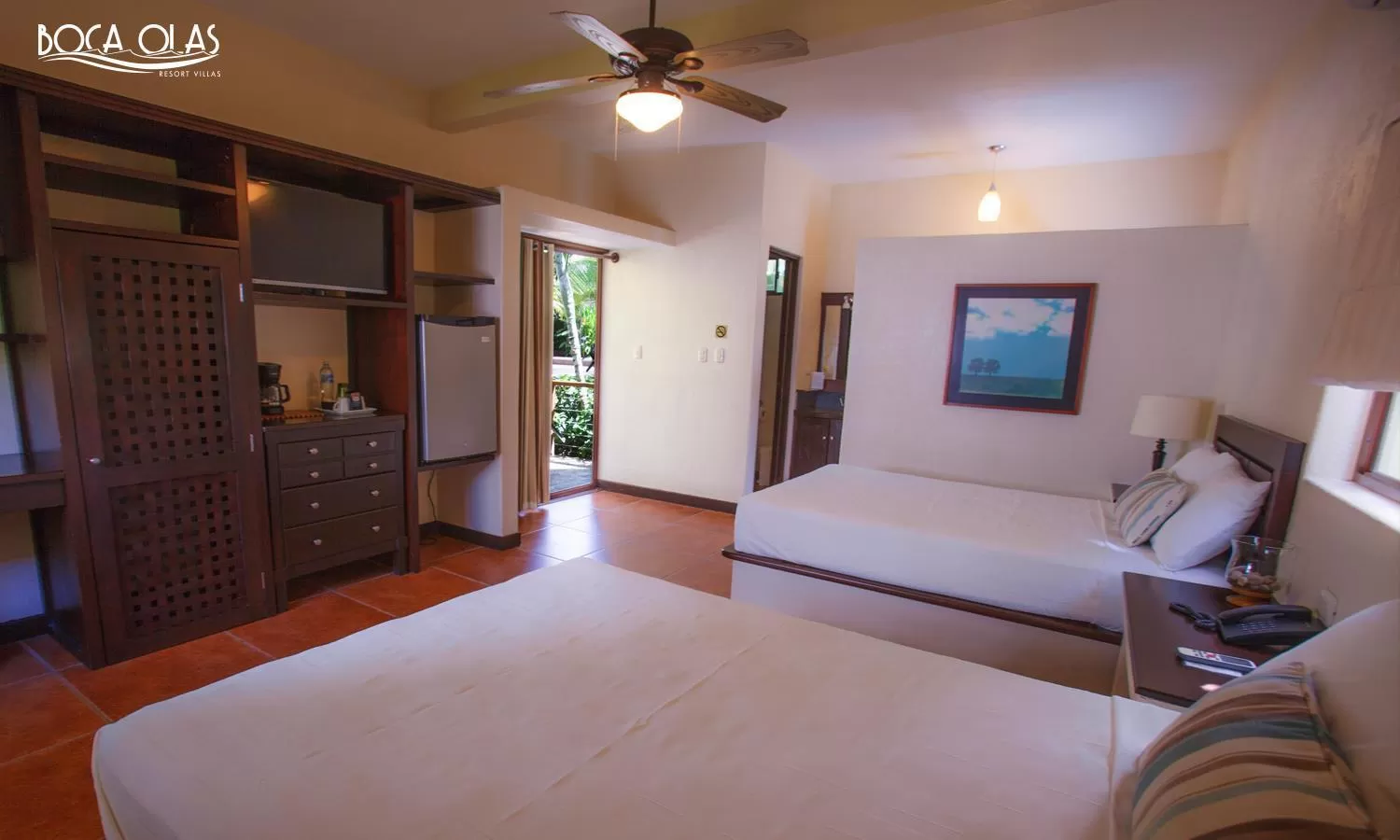 Bed in Boca Olas Resort Villas