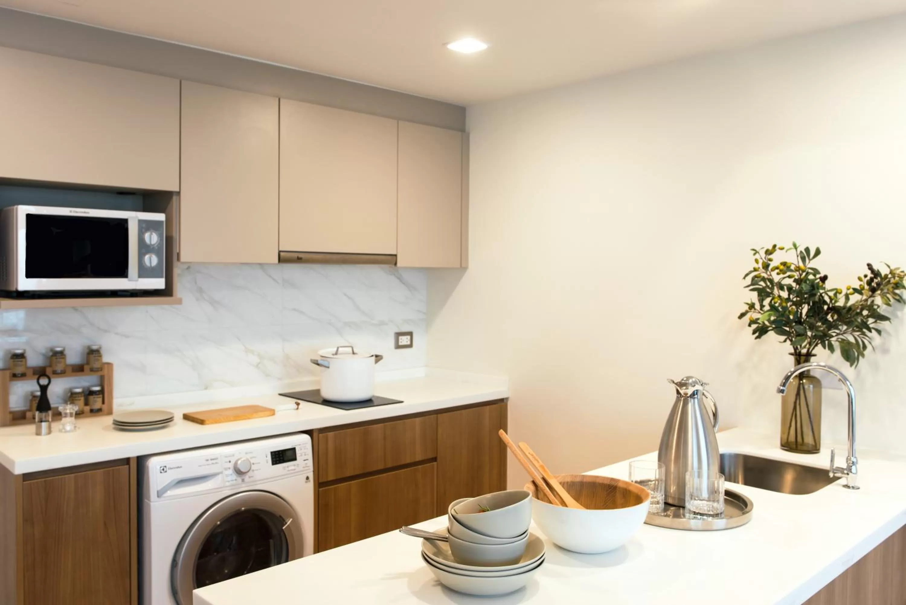 Kitchen or kitchenette in Somerset Ekamai Bangkok