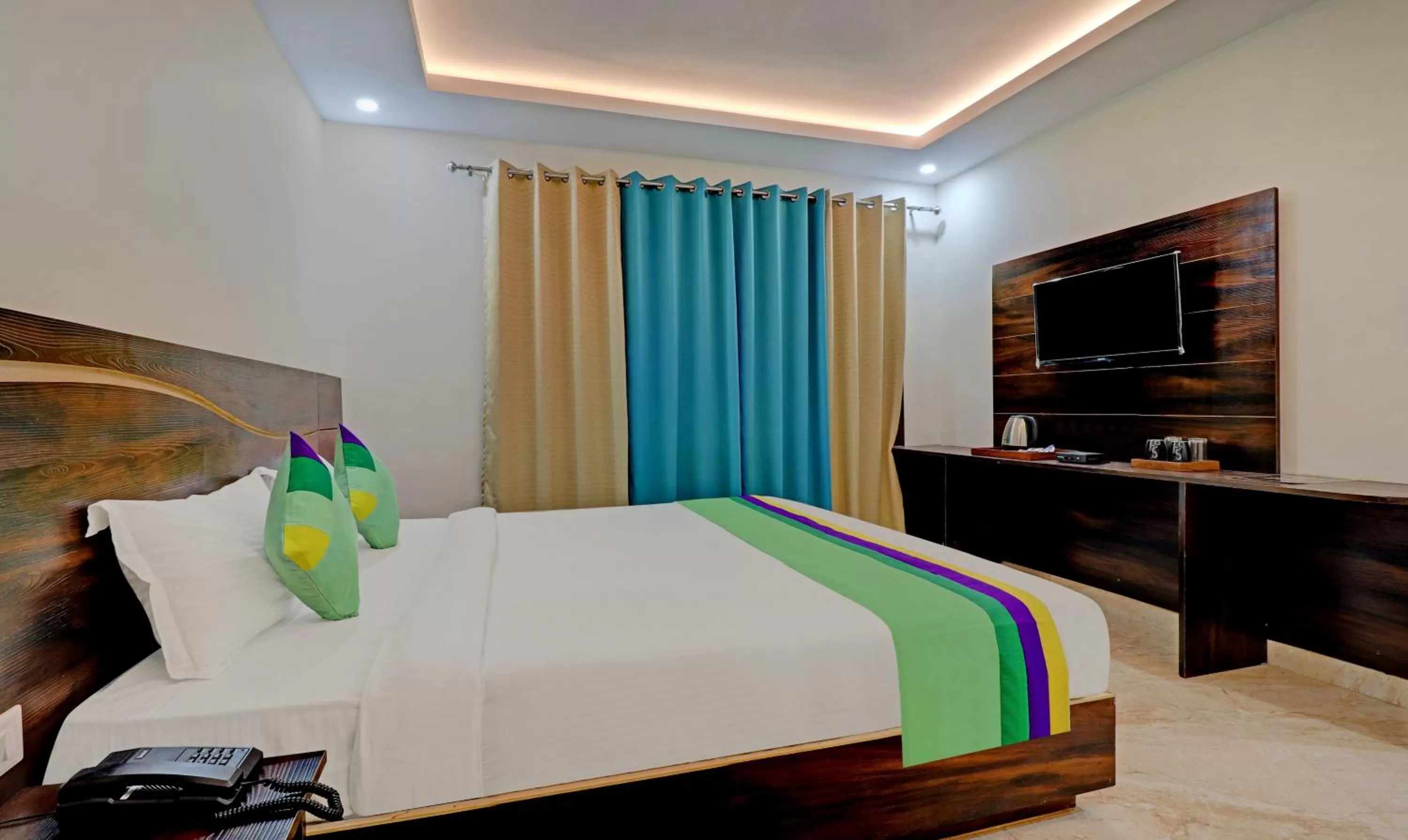 Bed in Hotel Hidden Delight Rishikesh