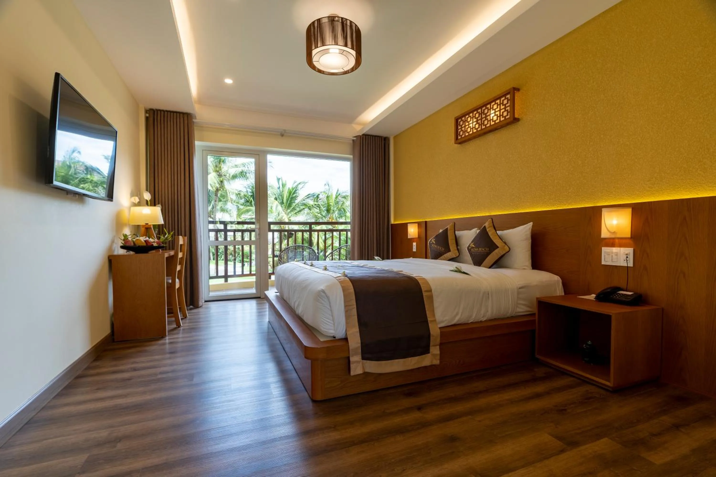 Bedroom, Bed in Aroma Beach Resort and Spa