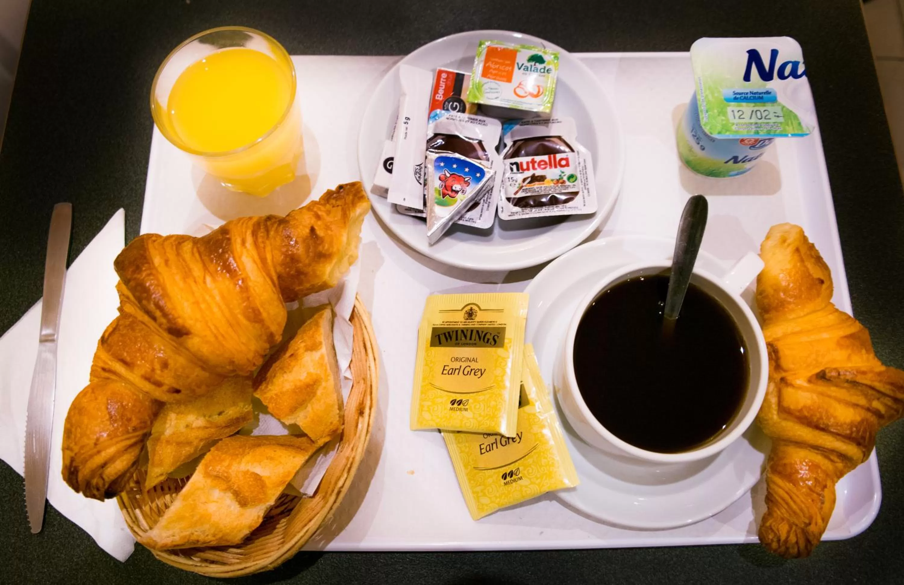 Continental breakfast in Hotel Audran