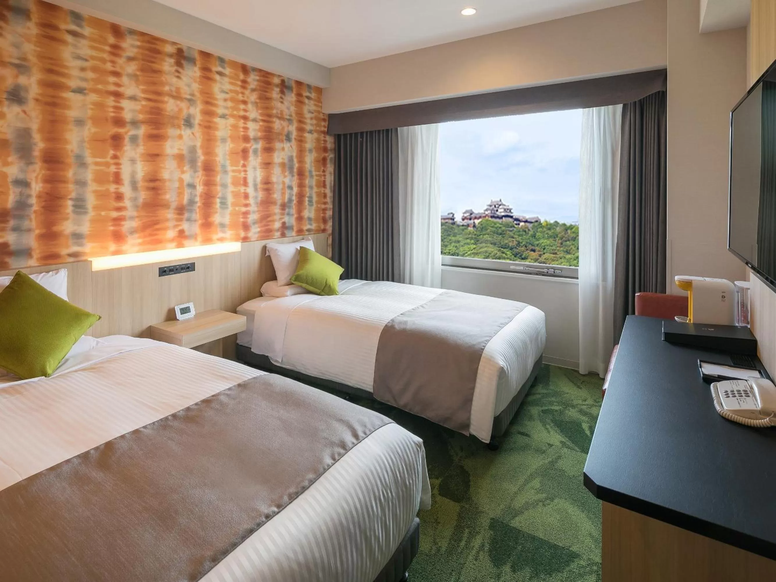 Photo of the whole room, Bed in HOTEL MYSTAYS Matsuyama