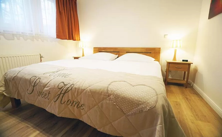 Bedroom, Bed in Hotel Waldhalle