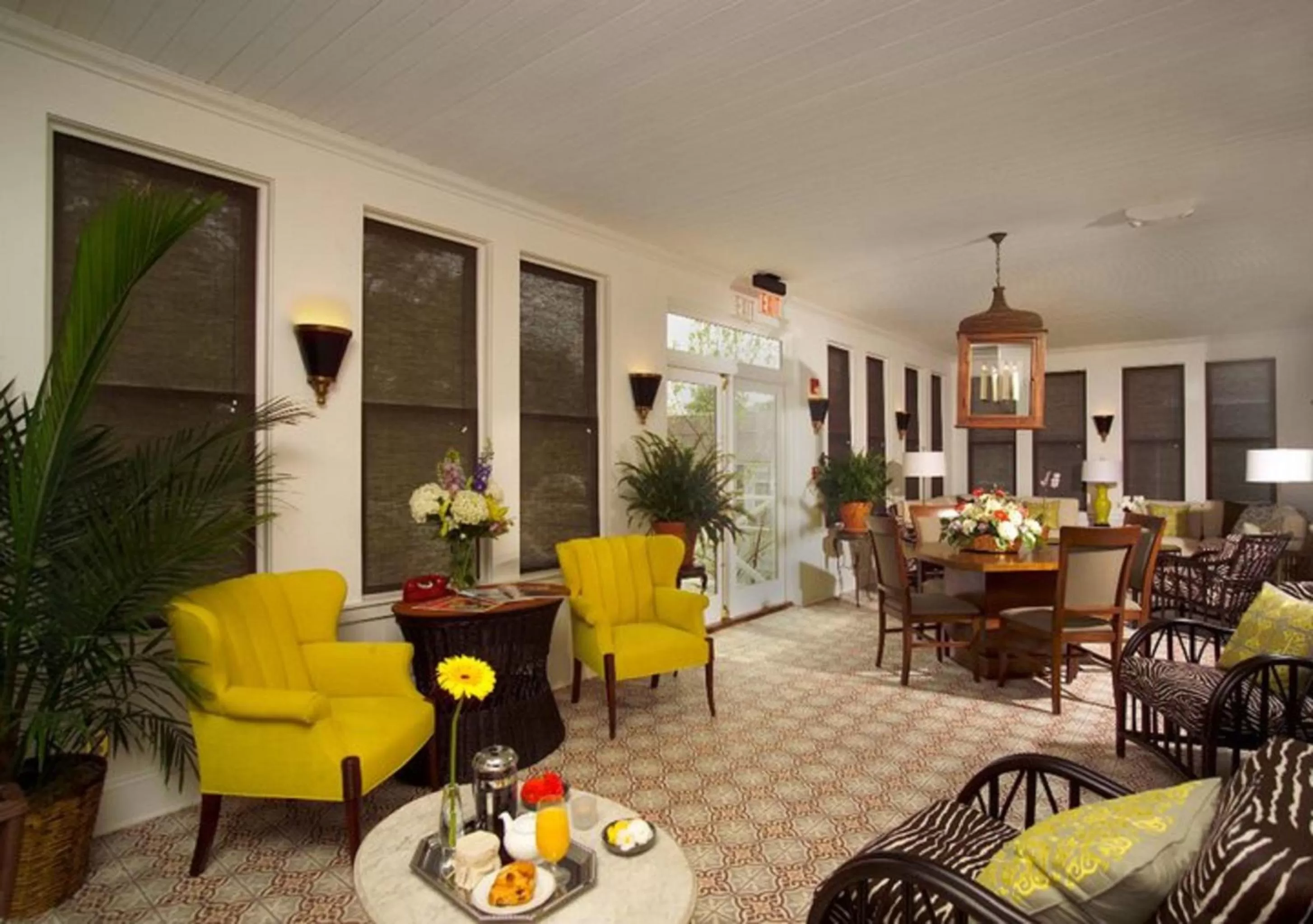 Communal lounge/ TV room in Hotel Fauchere