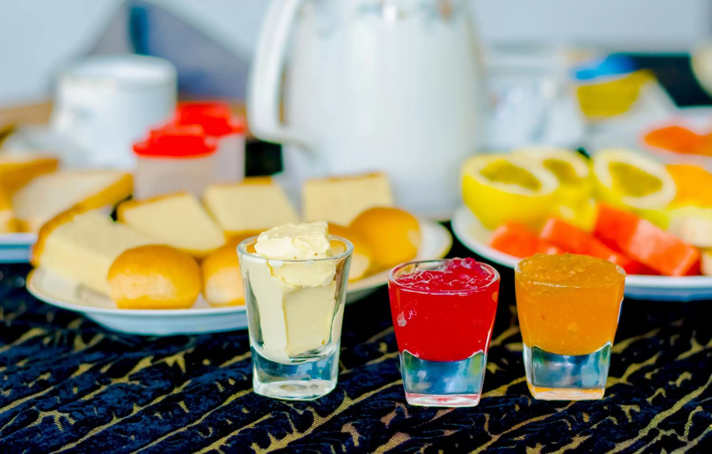 Buffet breakfast in Kandy Riverside Villa