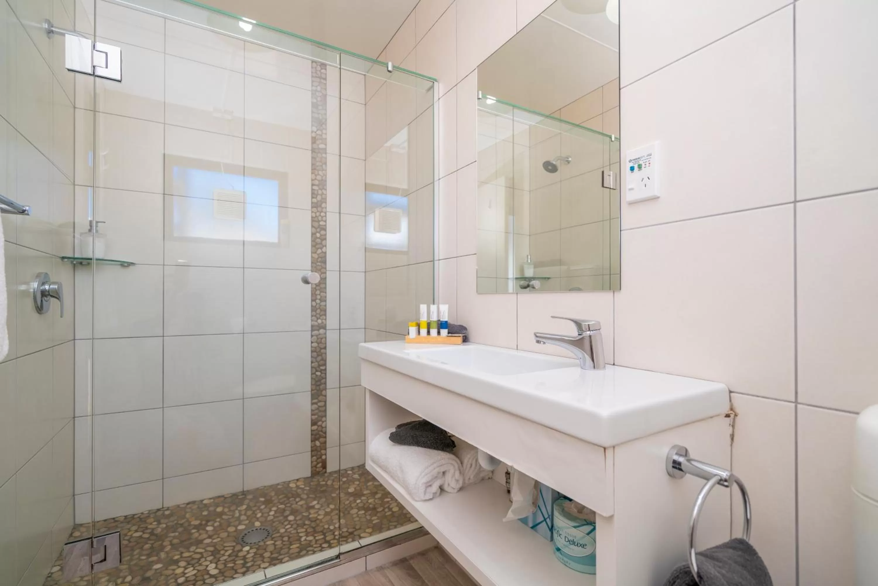 Shower in The Oceanside Motel