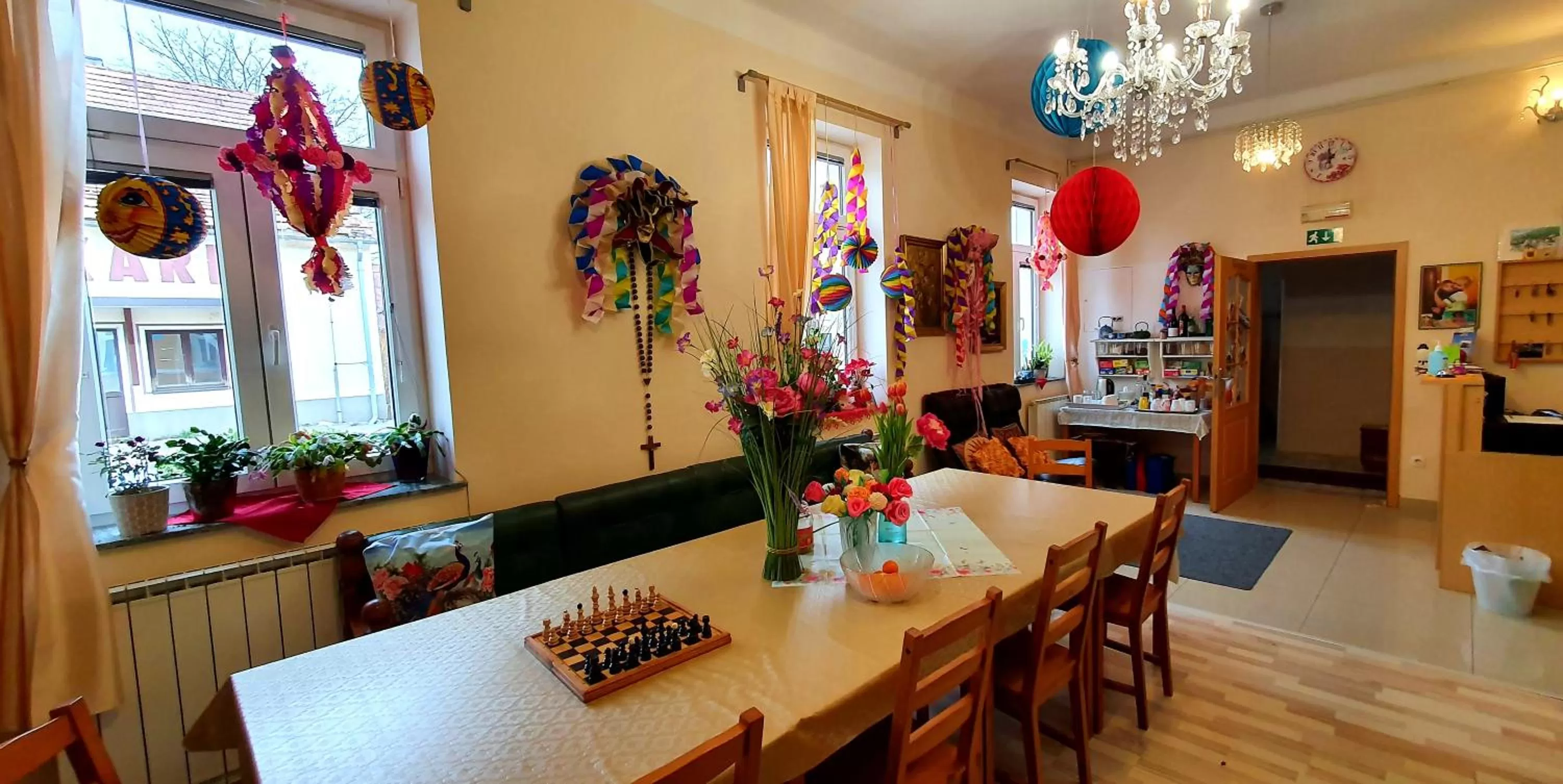 Evening entertainment in Hostel Sonce