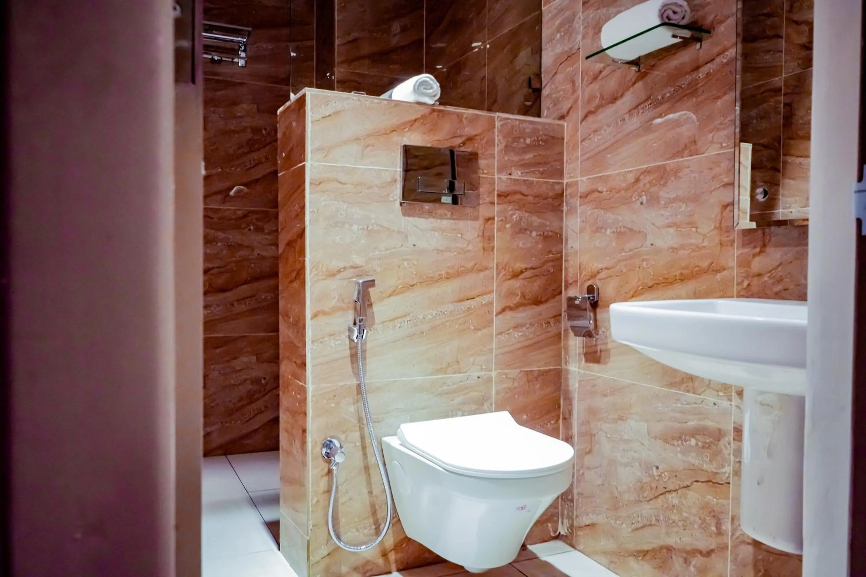 Shower in Casa Hotel & Suites, Gachibowli, Hyderabad