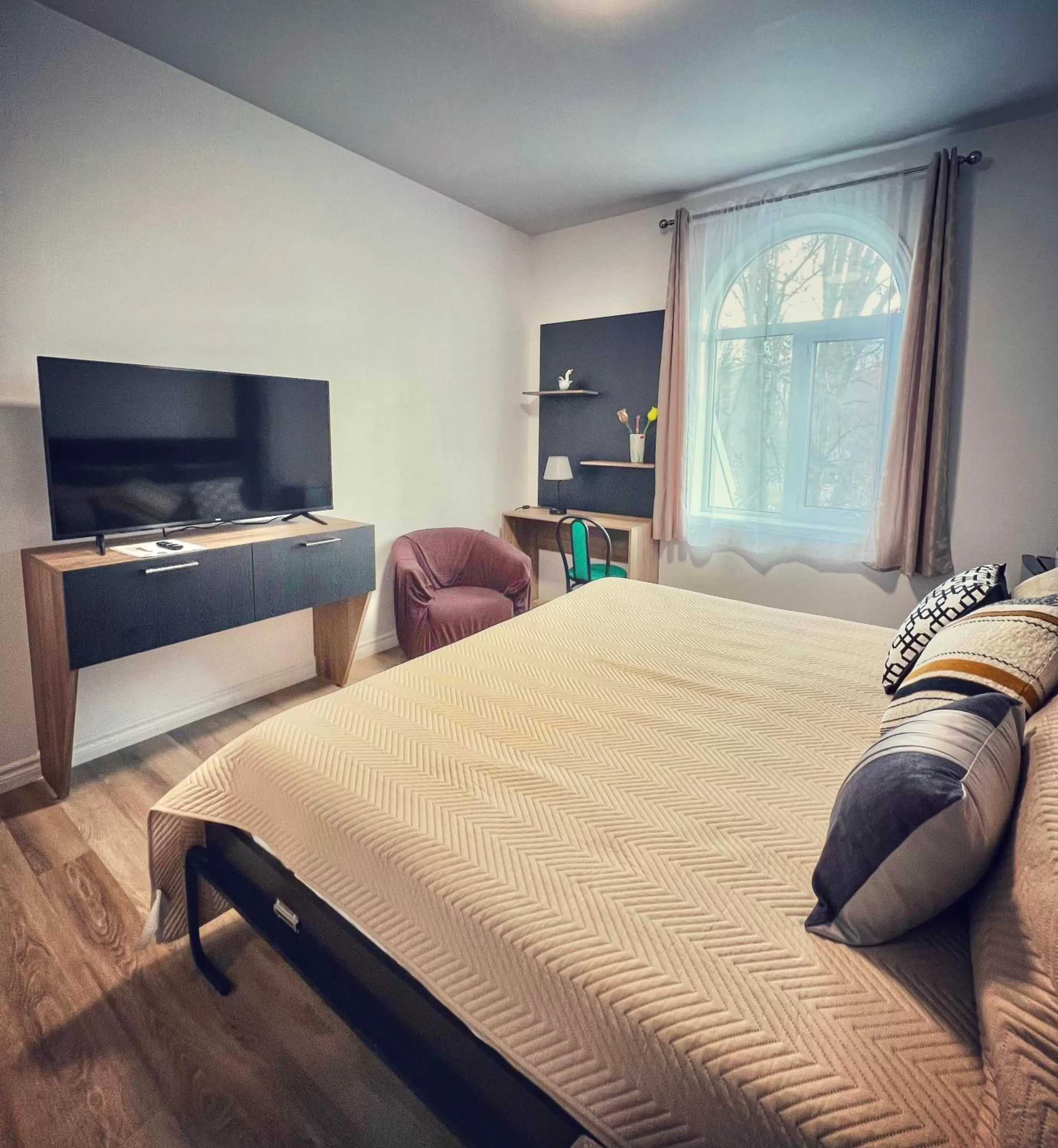 Bed in Auberge Le St-Alexis