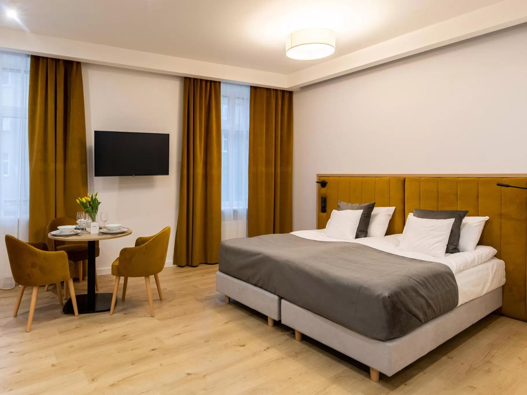 Bed in SQUARE APARTMENTS GDYNIA