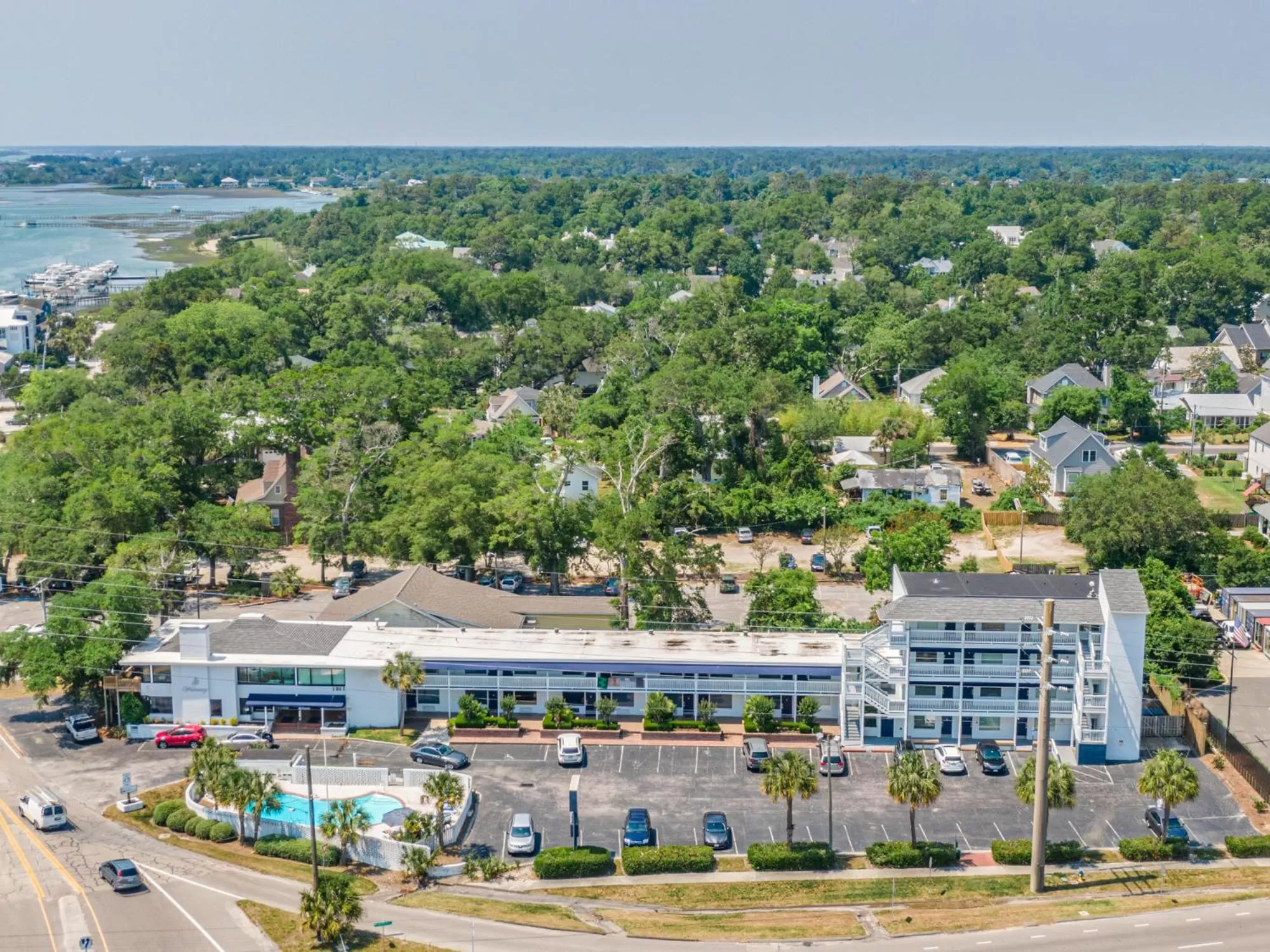 Property building, Bird's-eye View in The Waterway Pet Friendly by Carolina Retreats