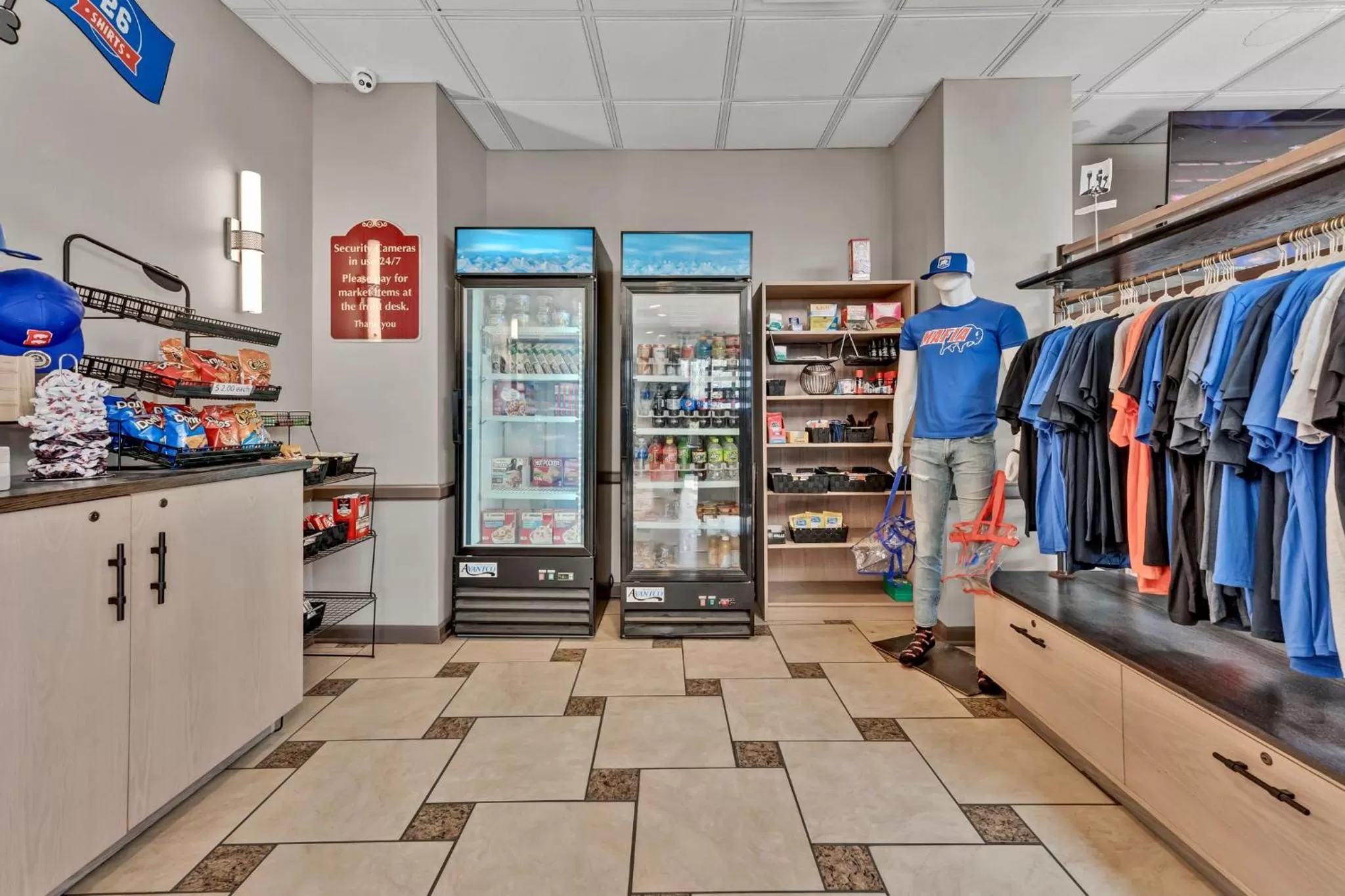 On-site shops in Buffalo Airport Hotel