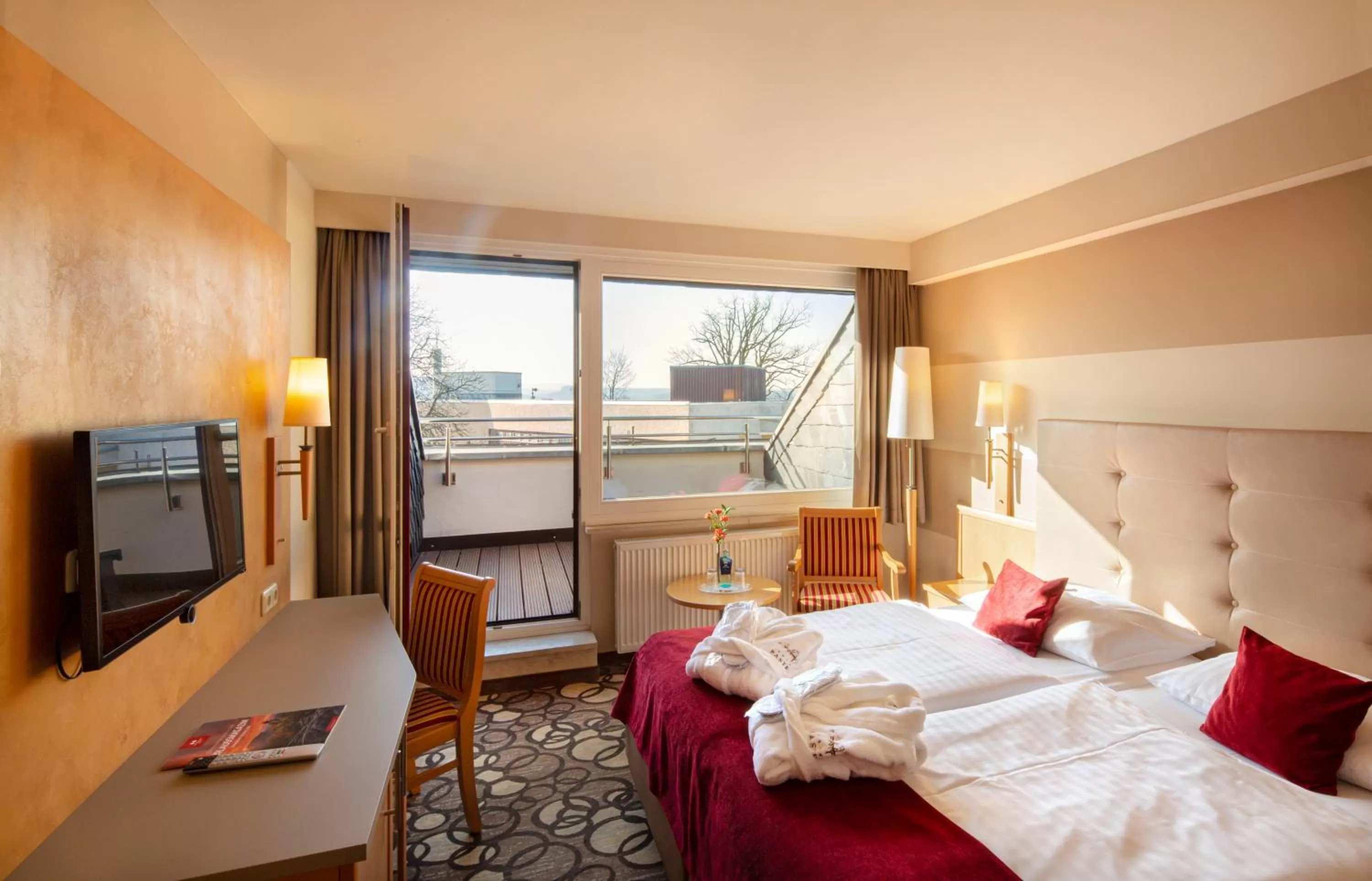 Bed in Berghotel Bastei