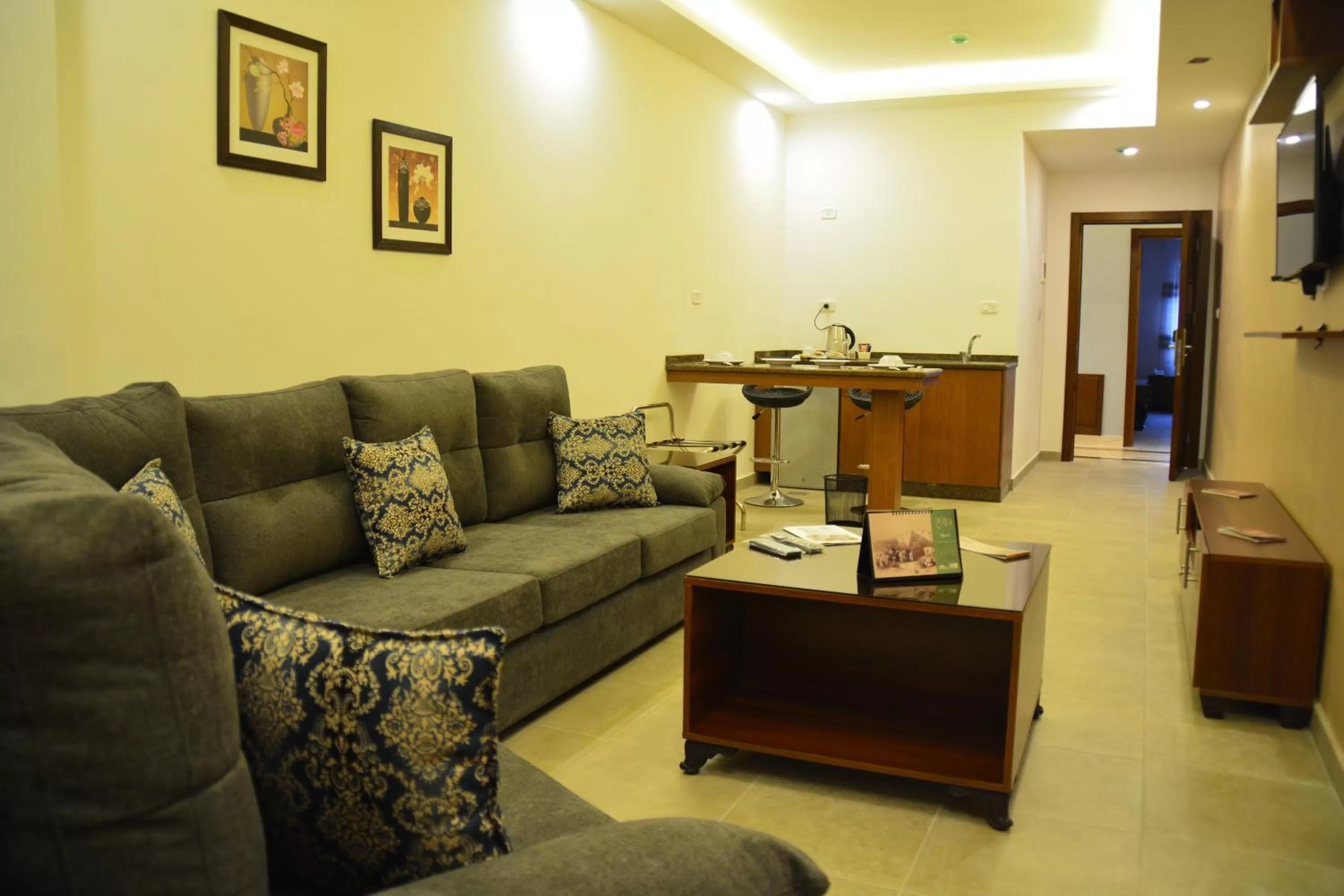Living room in سما عمان للشقق الفندقية Sama Amman Hotel Apartments