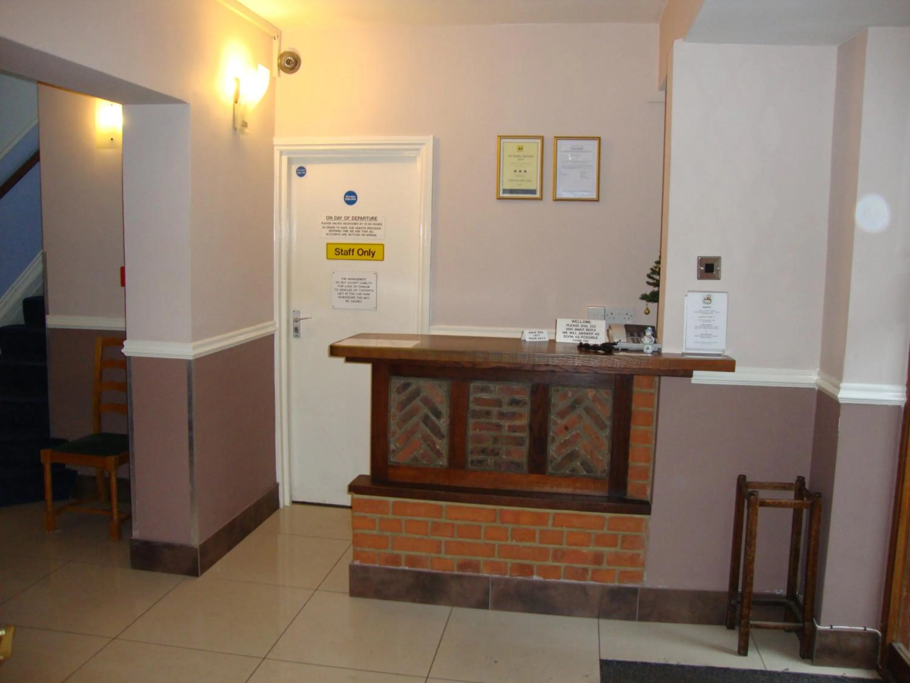 Lobby or reception in Gainsborough Lodge