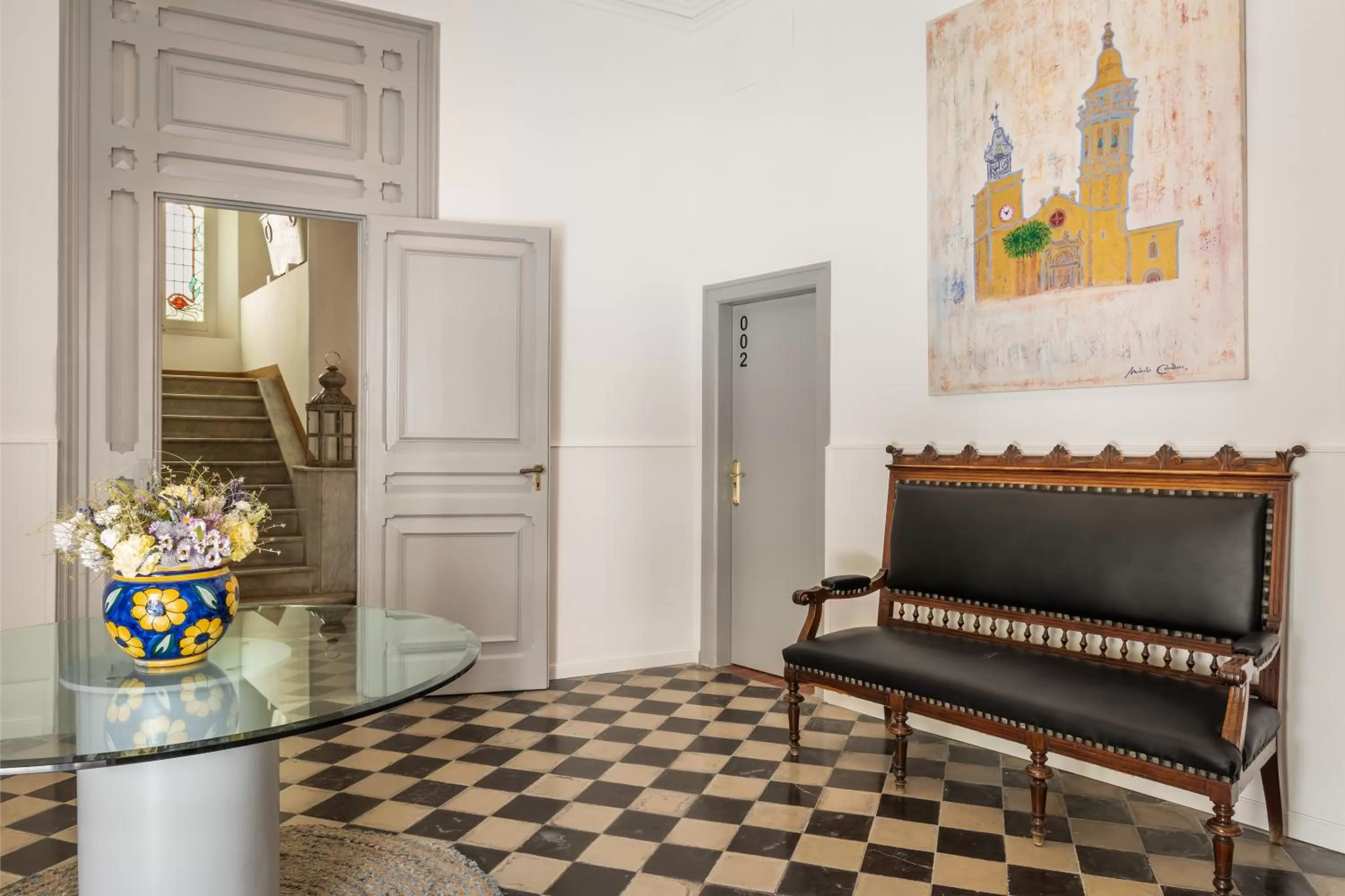 Decorative detail, Seating Area in Hotel Medium Sitges 1883