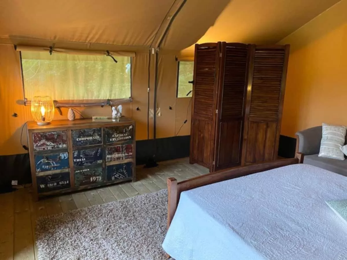 Living room, Bed in Domaine de la grange