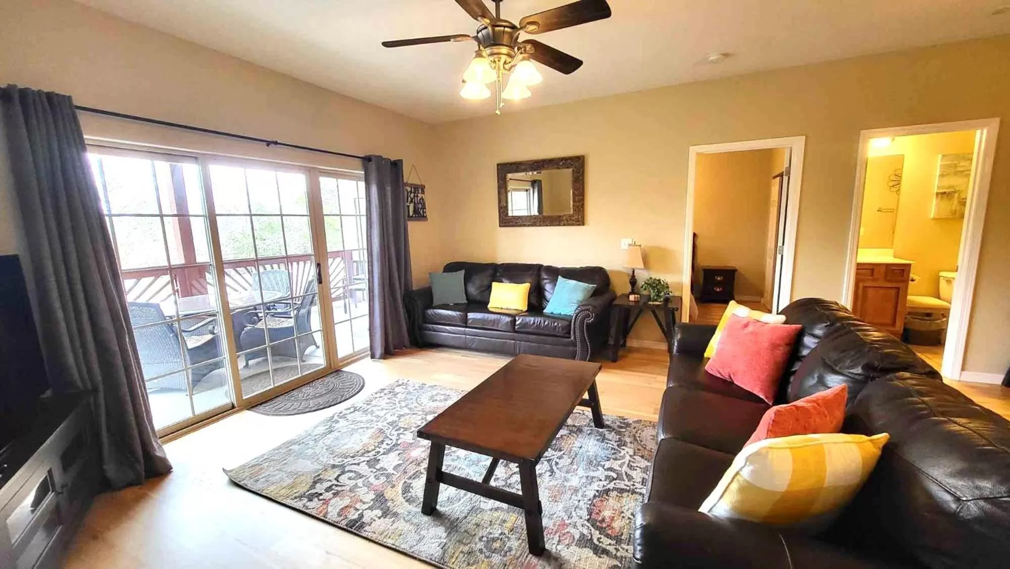 Living room in Rockwood Condos on Table Rock Lake With Boat Slips