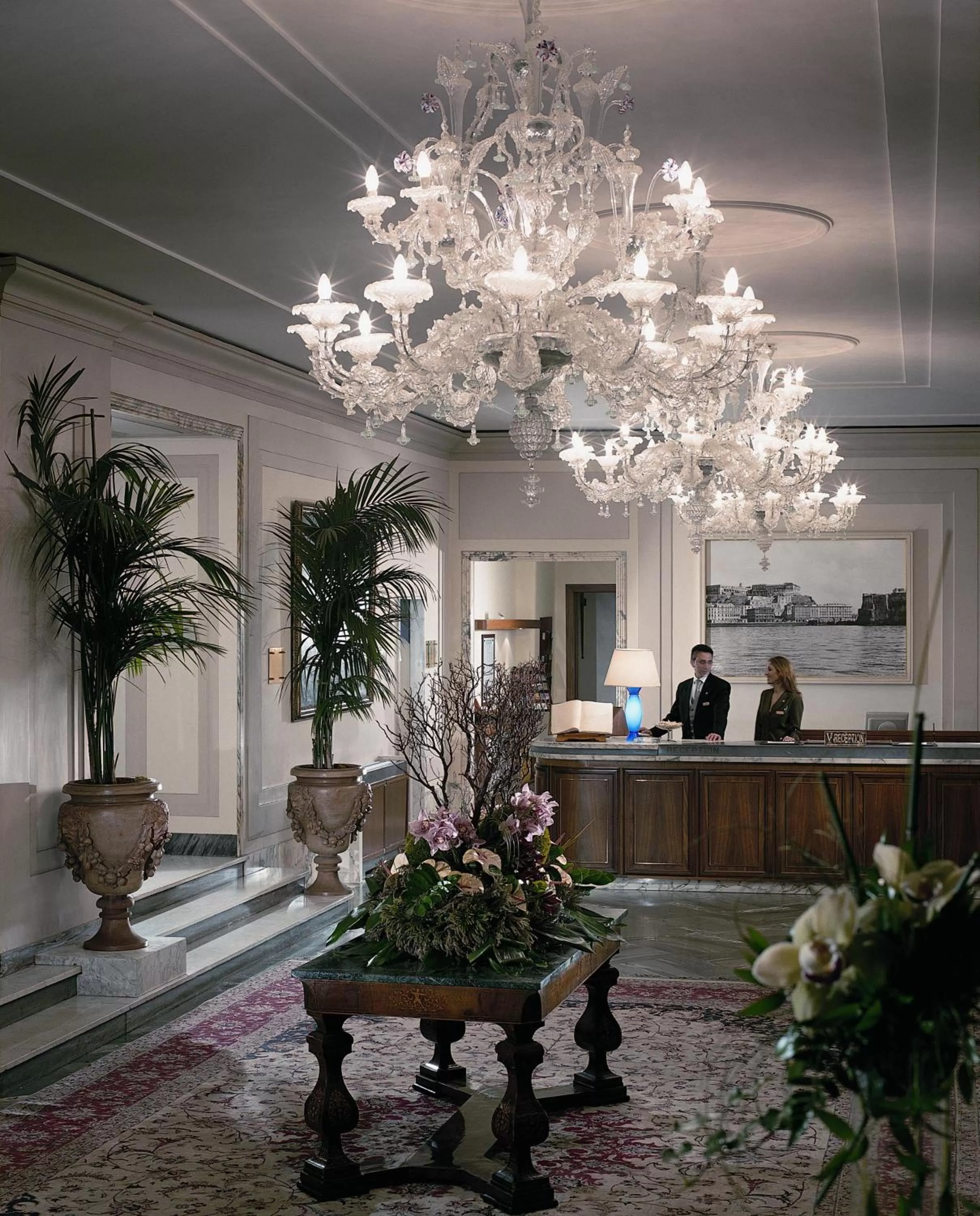 Lobby or reception in Grand Hotel Vesuvio