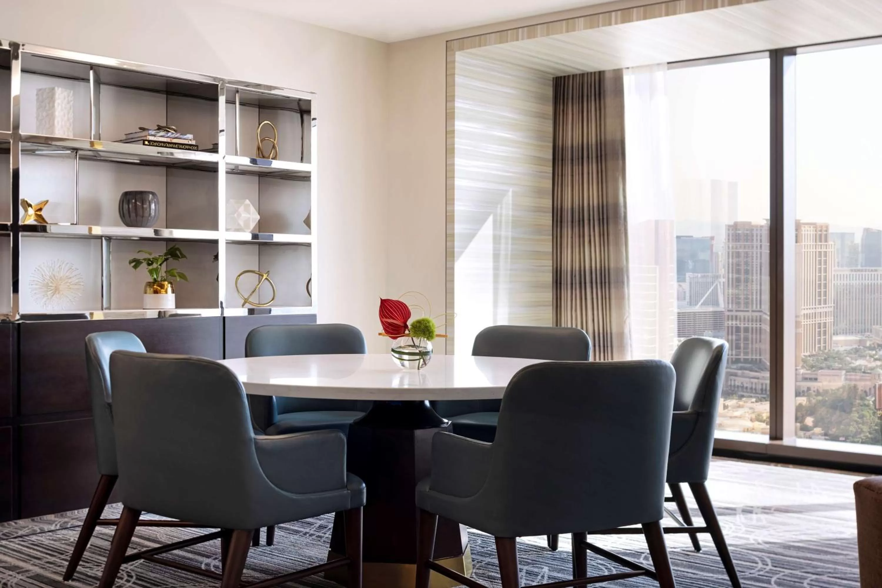 Living room in Conrad Las Vegas At Resorts World