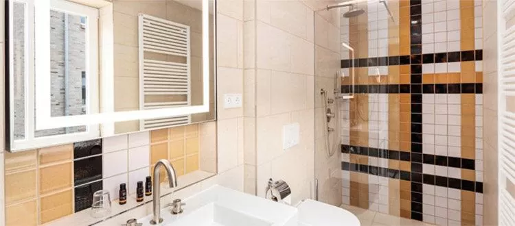 Shower in Aalernhüs hotel & spa