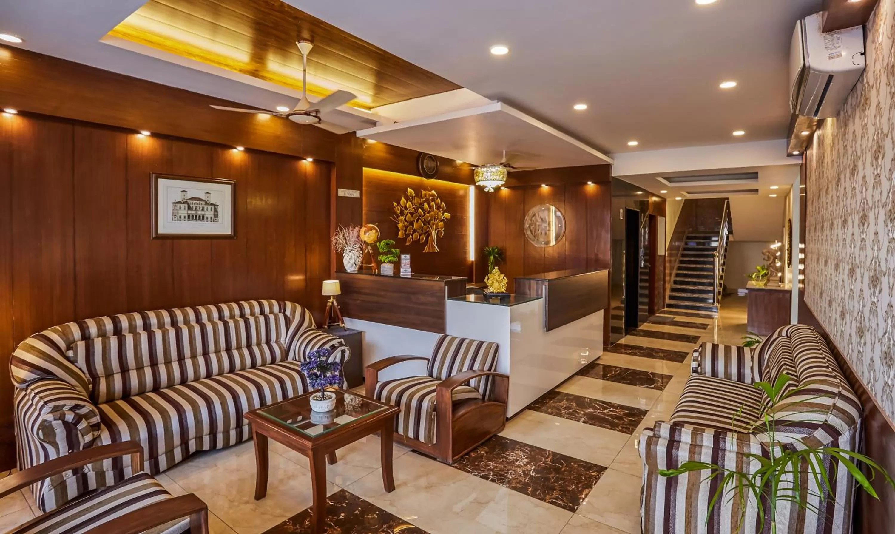 Lobby or reception in Treebo Grand Legacy Elite With Roof Top Cafe